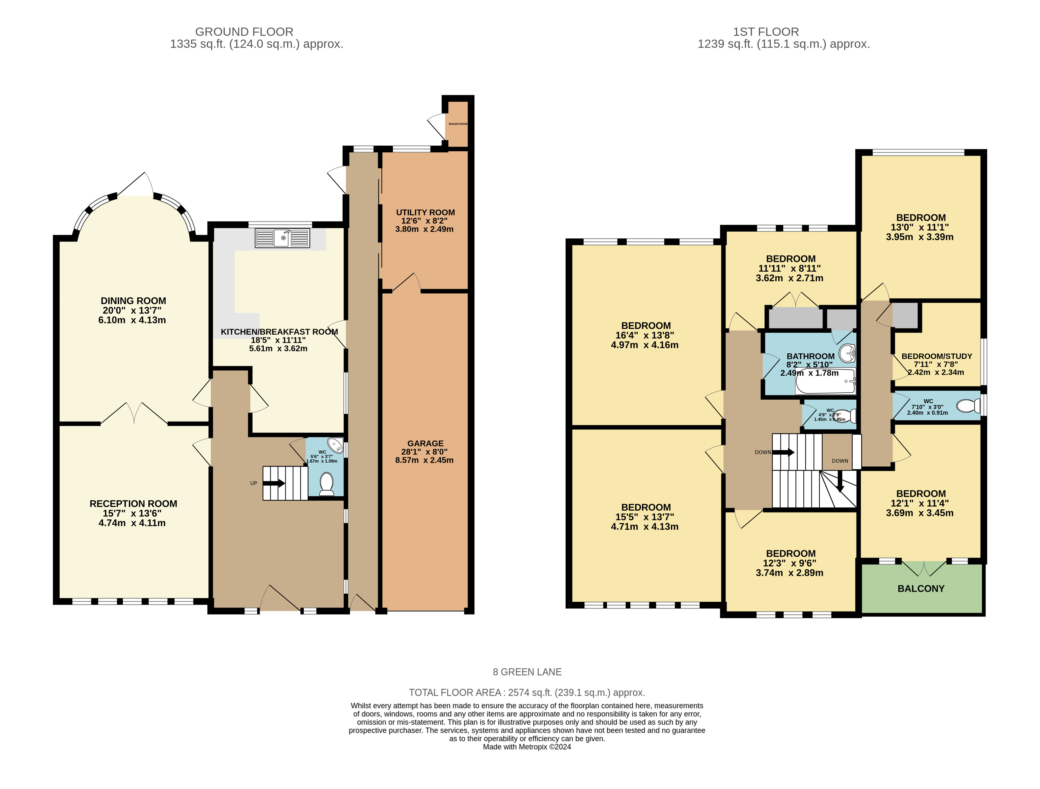 8, Green Lane, London floorplan