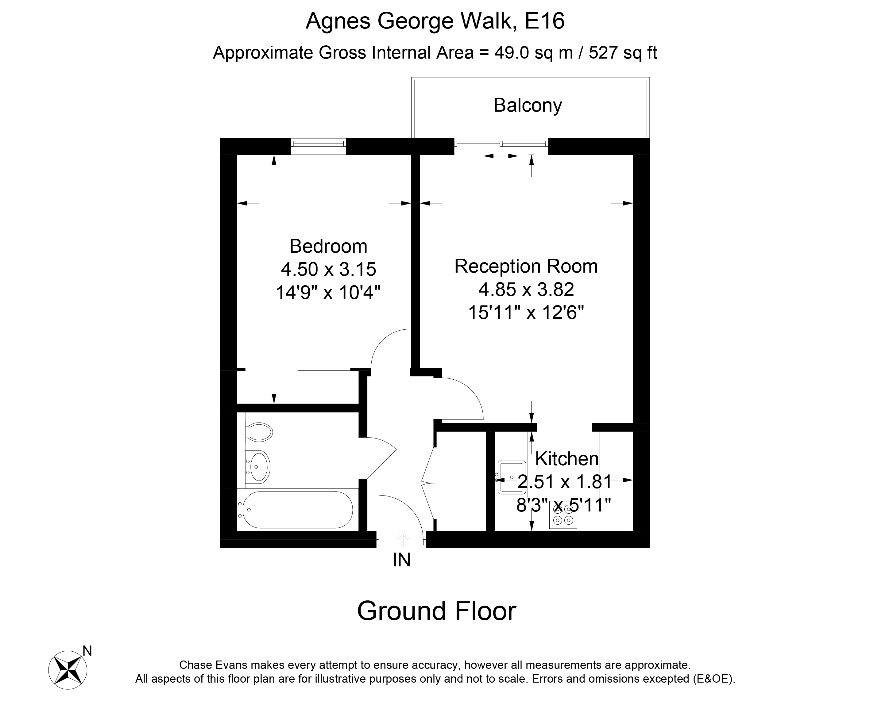 1 Bedrooms Flat to rent in Connaught Heights, Waterside Park, Royal Docks E16