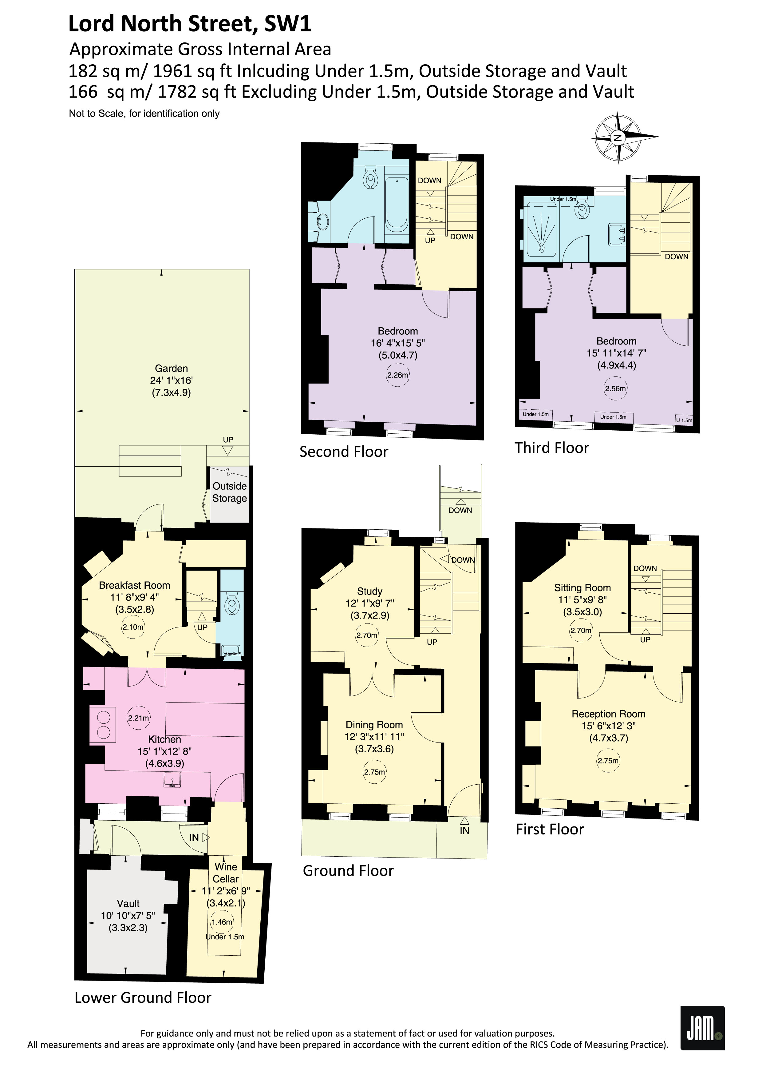 15, Lord North Street, London floorplan