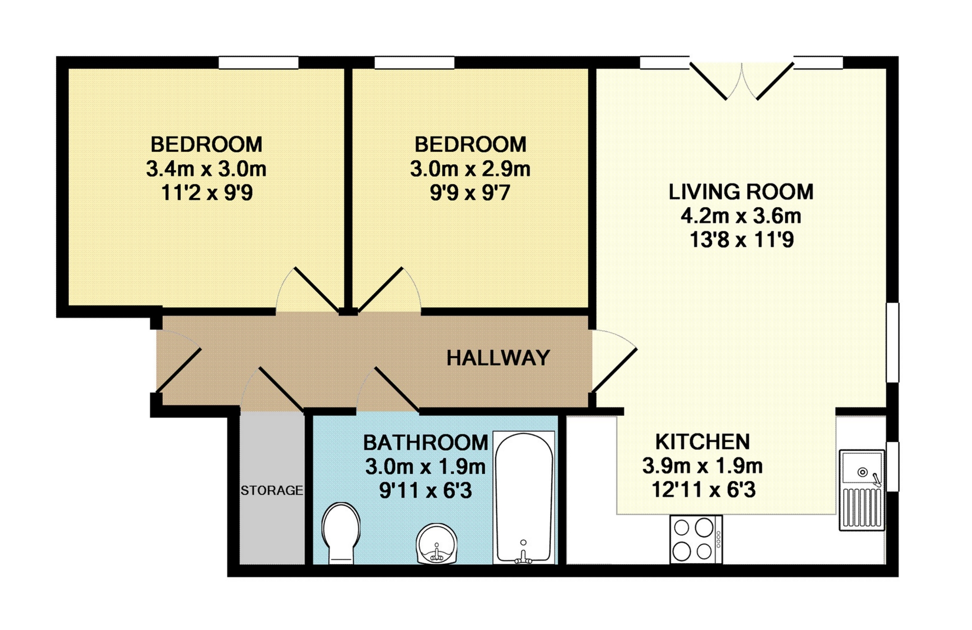 Appartment 16 24, Onyx Crescent, Leicester floorplan
