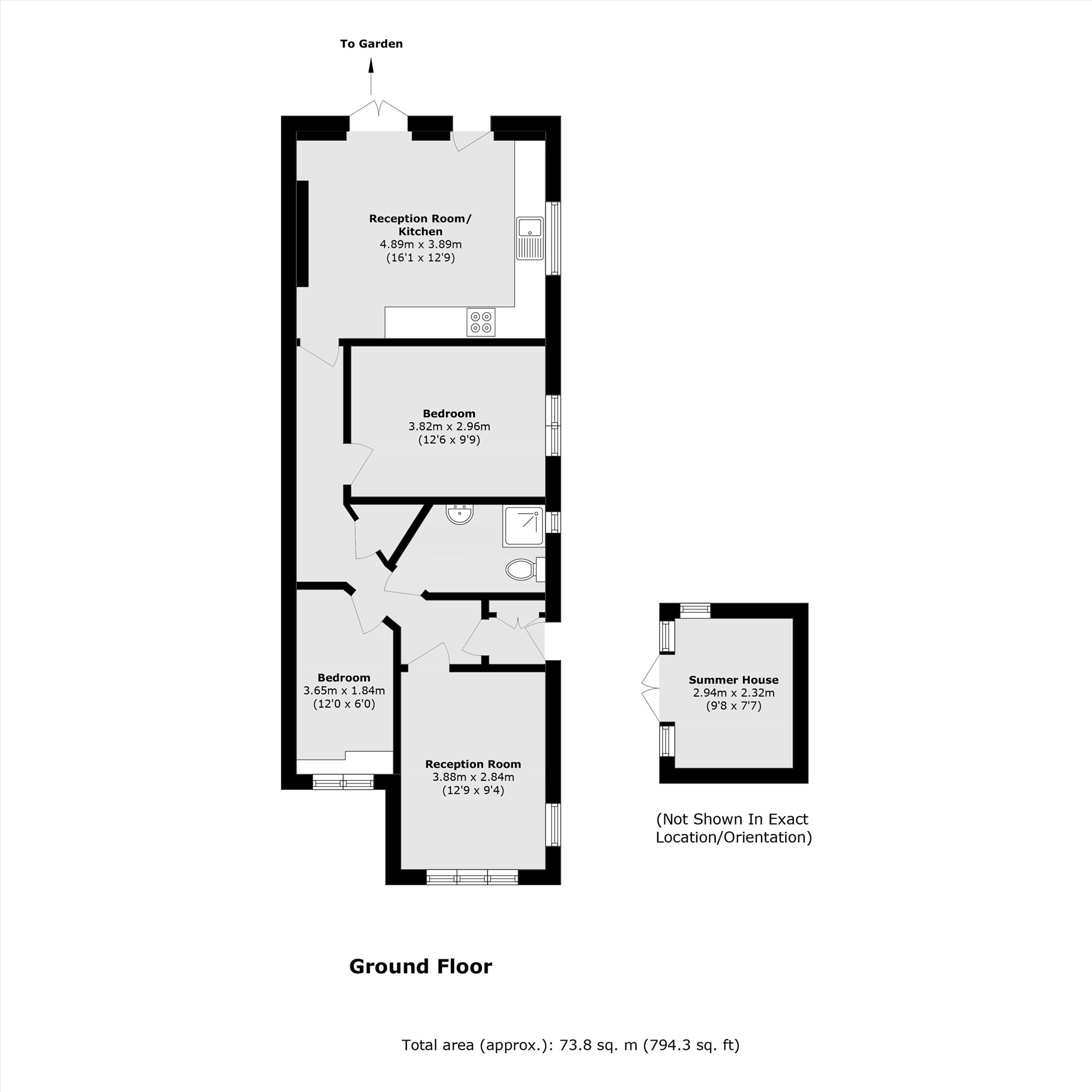 346, Feltham Hill Road, Ashford floorplan