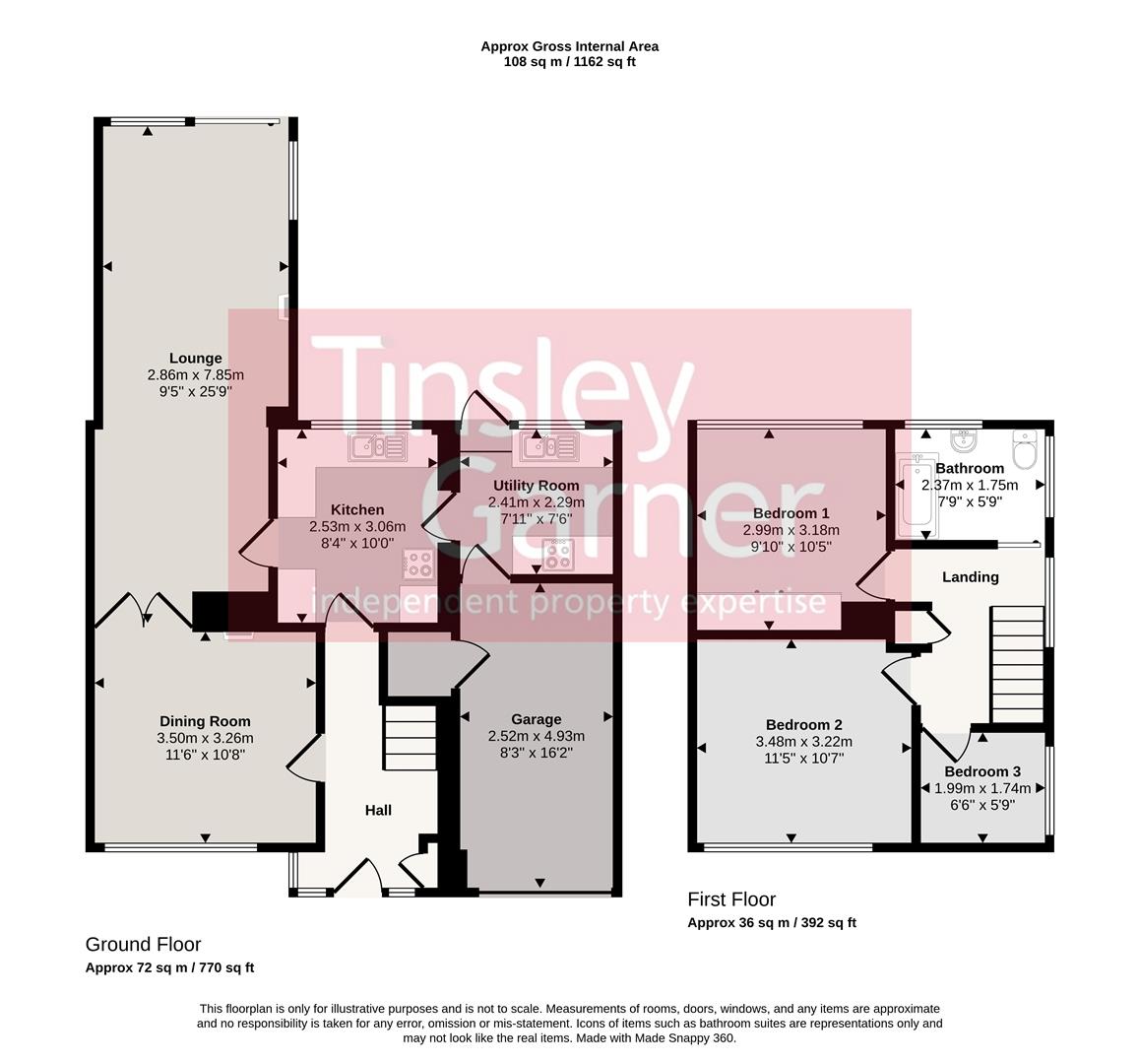 9, Grange Road, Stone floorplan