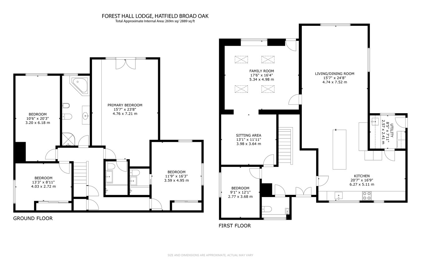 Forest Hall Lodge, Feathers Hill, Bishop's Stortford floorplan