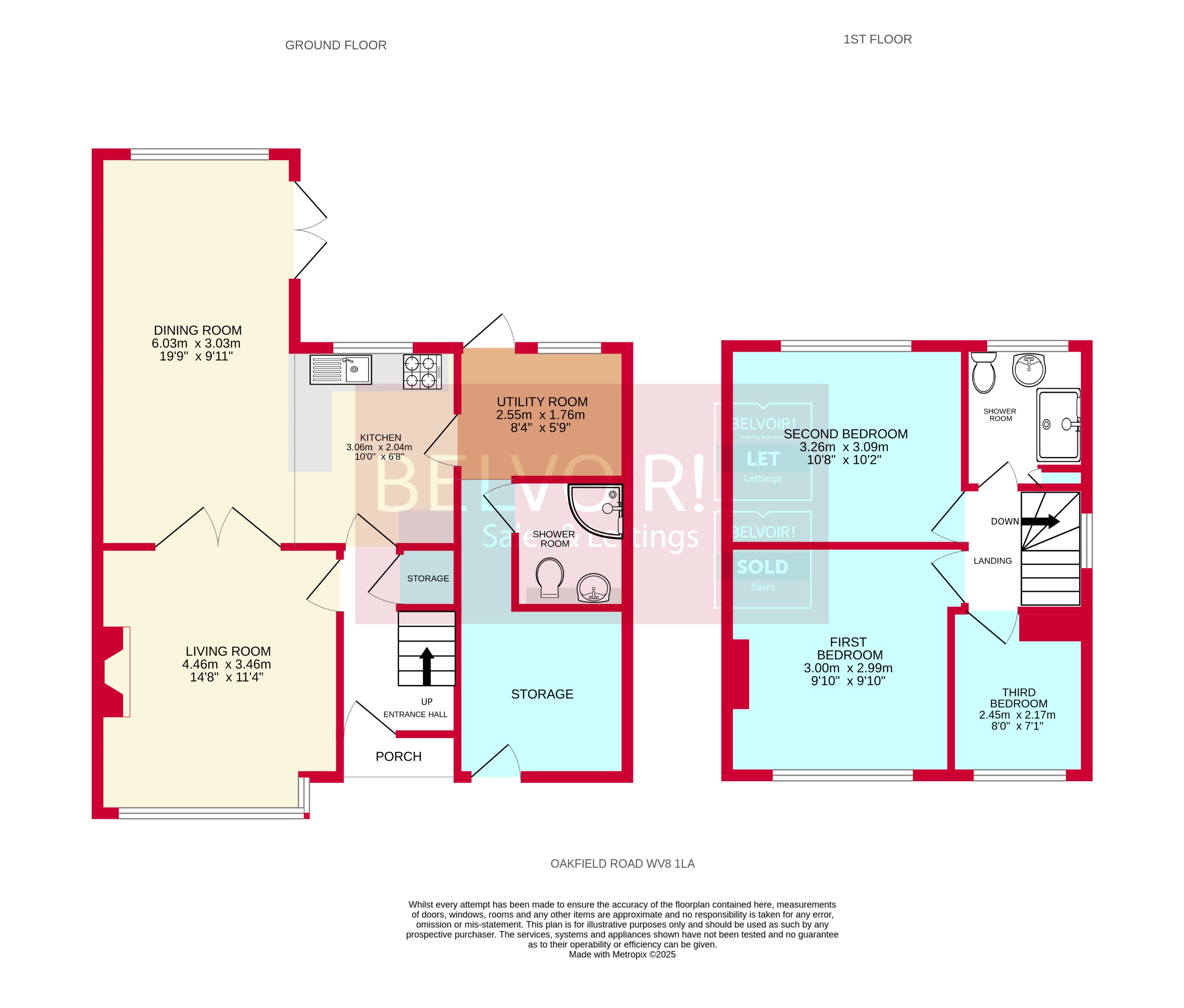 43, Oakfield Road, Wolverhampton floorplan