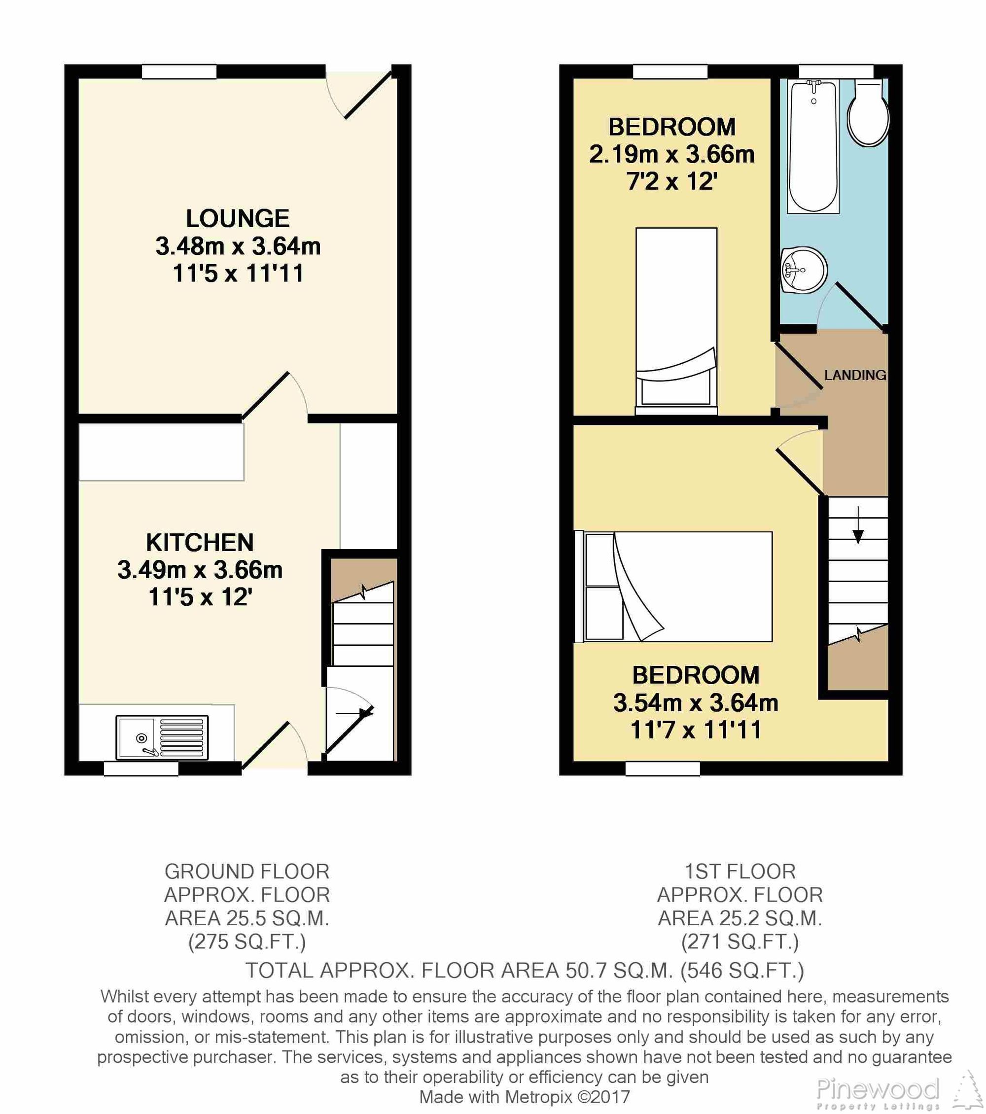 9 Spital Gardens, Chesterfield floorplan