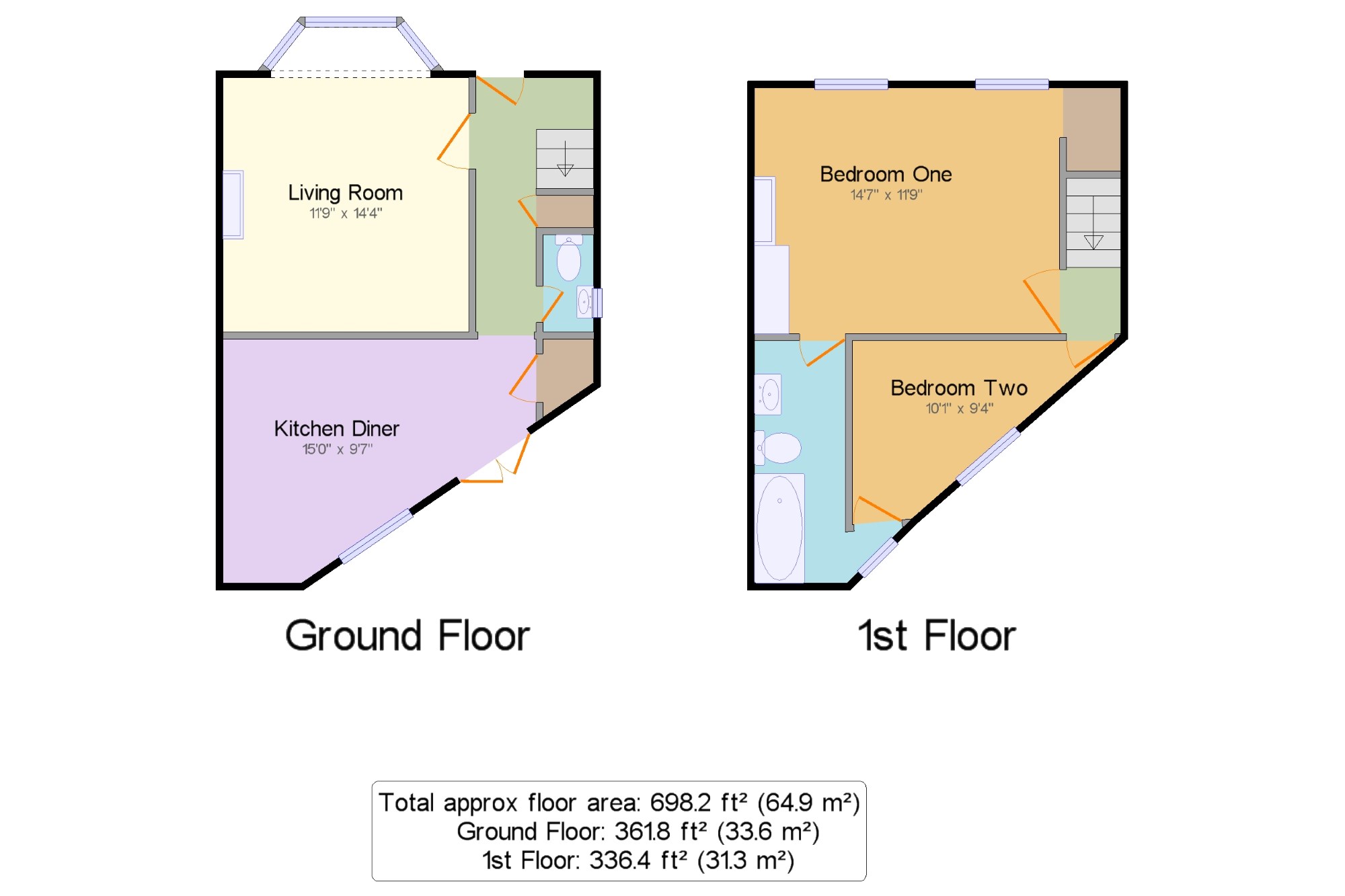 2 Bedrooms End terrace house for sale in Silverdale Road, Tunbridge Wells, Kent, . TN4