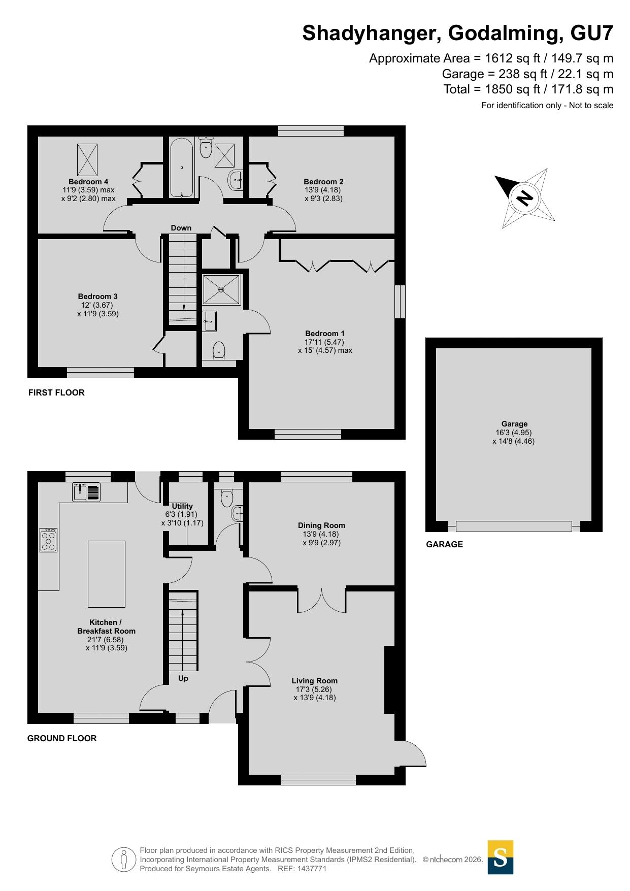 14, Shadyhanger, Godalming floorplan