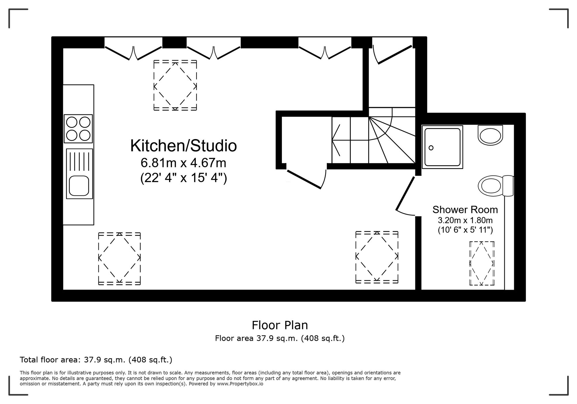 19 Kingsland Court Three Bridges Road, Crawley floorplan