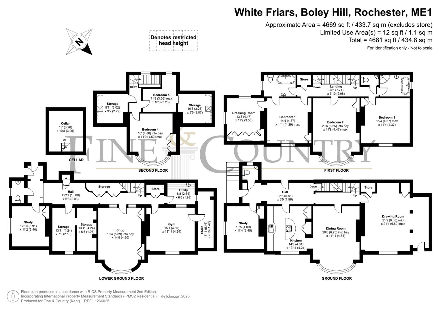 White Friars, Boley Hill, Rochester floorplan