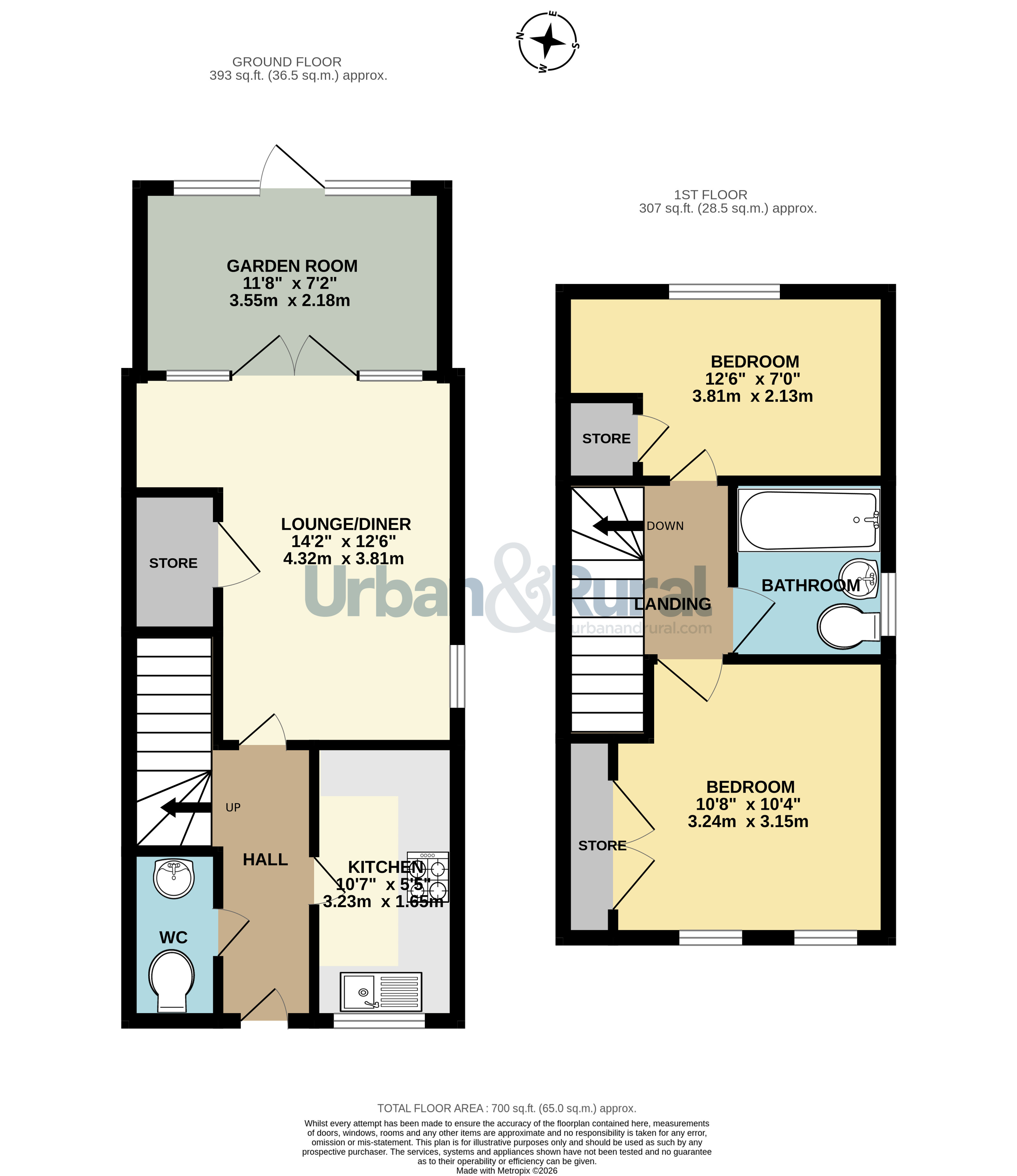 13, Rochester Way, Bedford floorplan