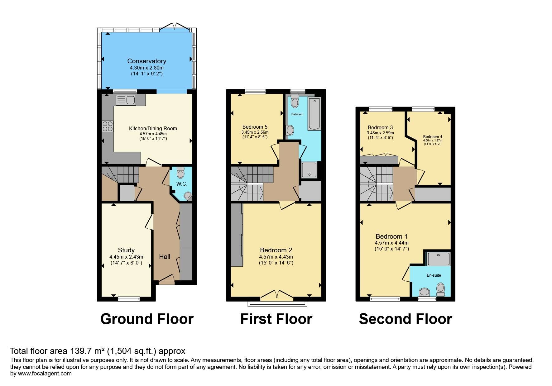 De Havilland Road, Edgware floorplan