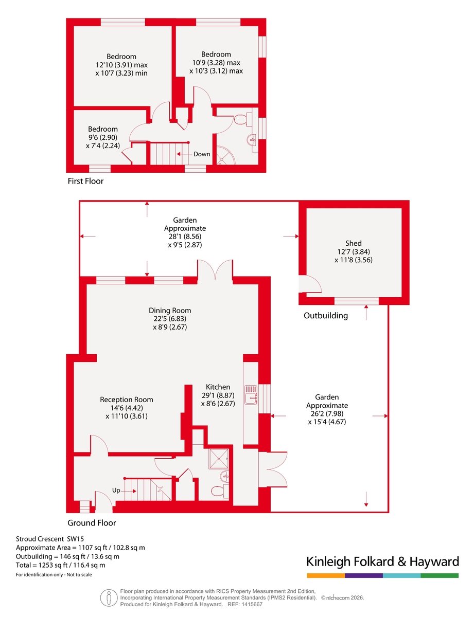 23, Stroud Crescent, London floorplan