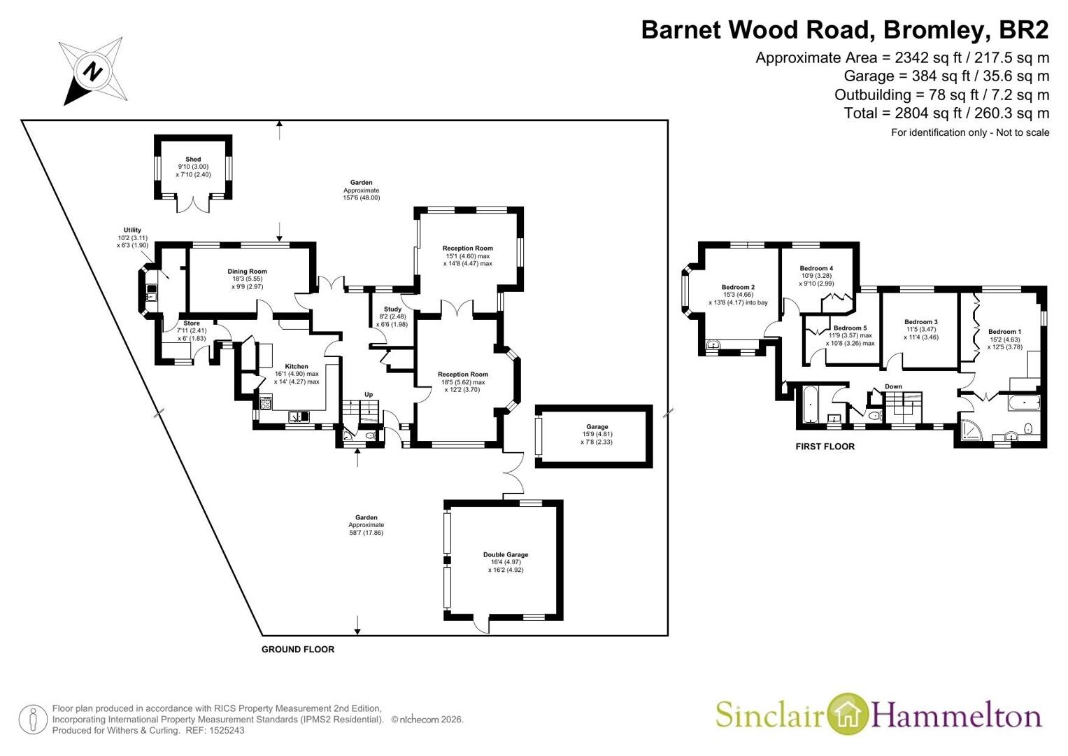 Gorsewood, Barnet Wood Road, Bromley floorplan
