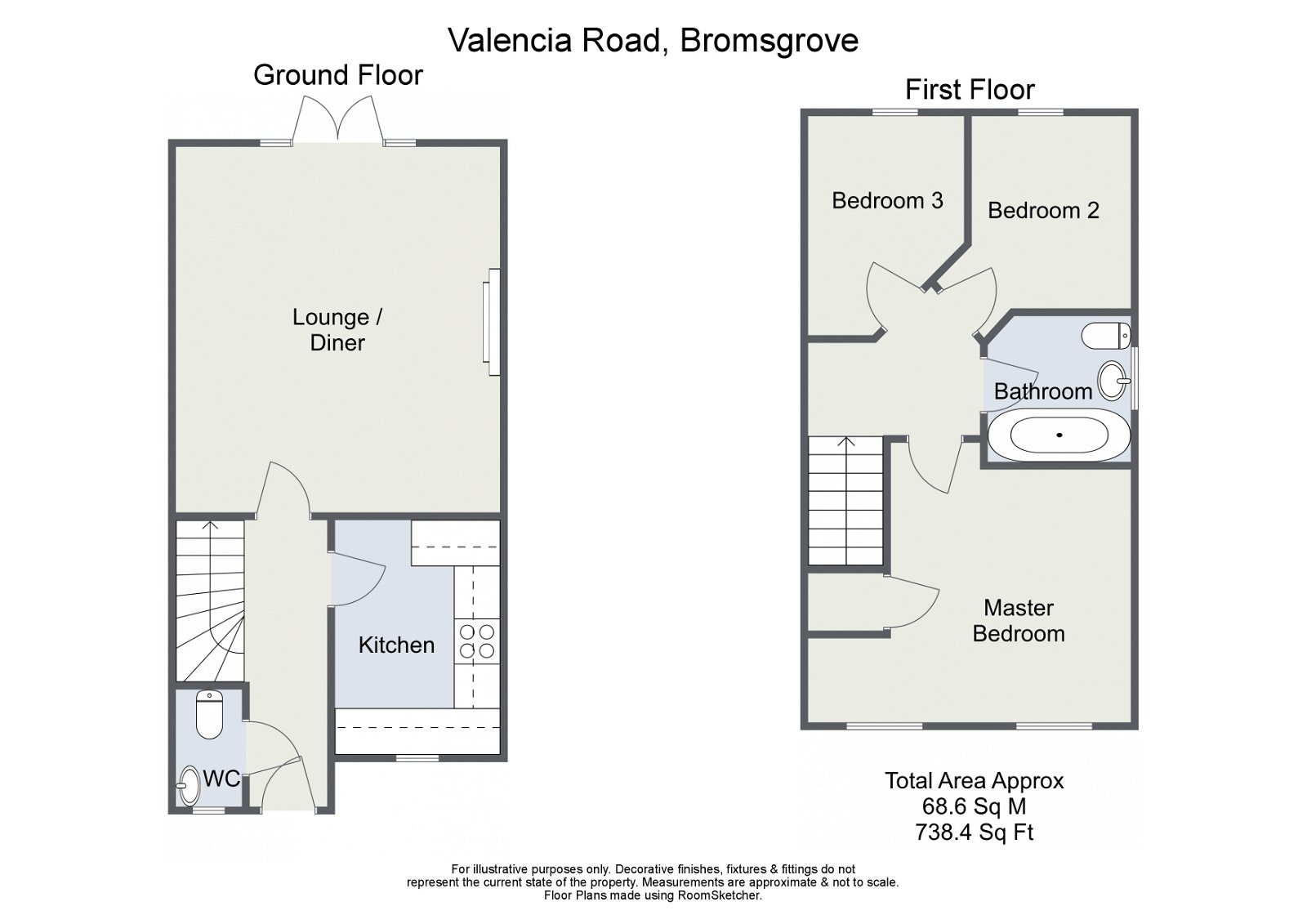 Valencia Road, The Oakalls, Bromsgrove B60, 3 bedroom end terrace house