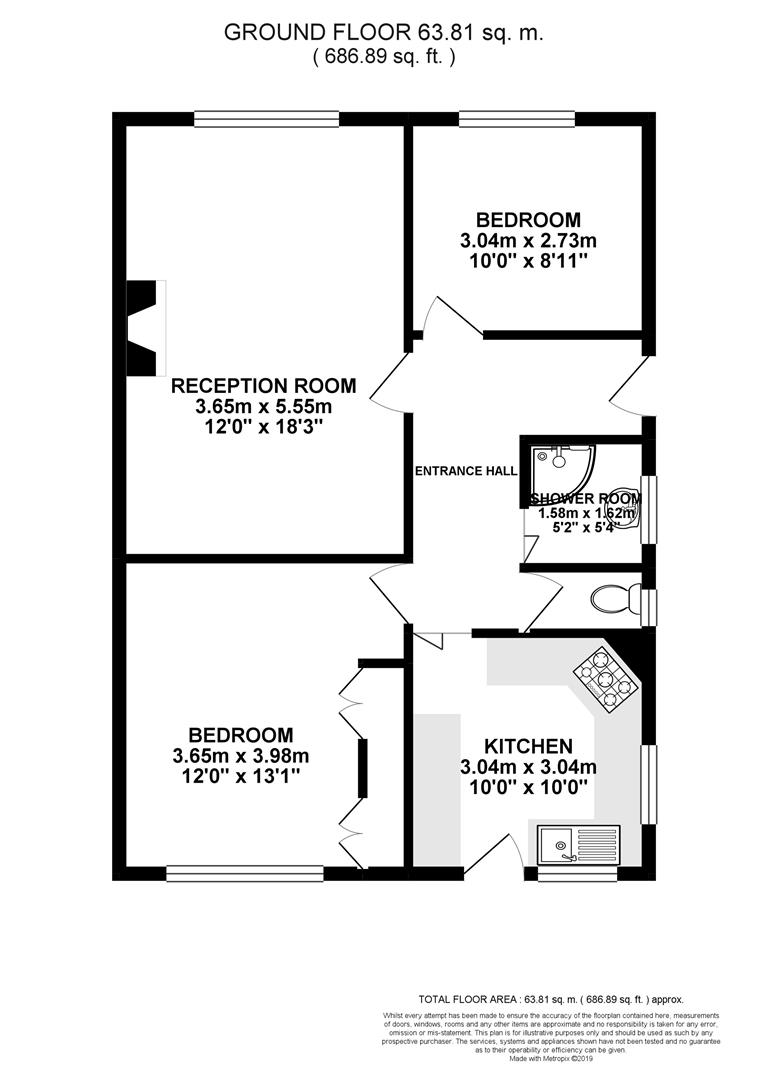 2 Bedrooms Detached bungalow for sale in Elvaston Road, North Wingfield, Chesterfield S42