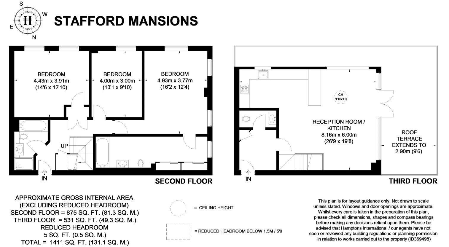 Stafford Mansions, 138 Ferndale Road SW4, 3 bedroom flat to rent