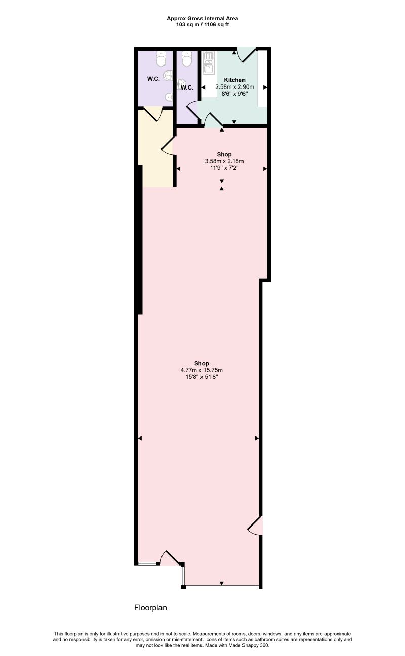 61 Chepstow Road, Newport floorplan