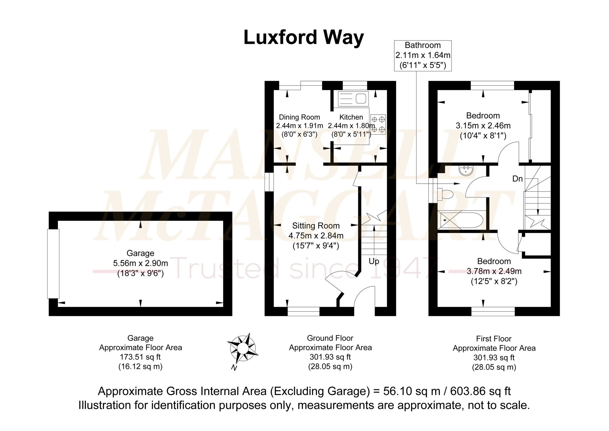 9 Luxford Way, Billingshurst floorplan