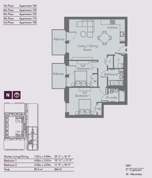 Royal Crest Avenue, London floorplan