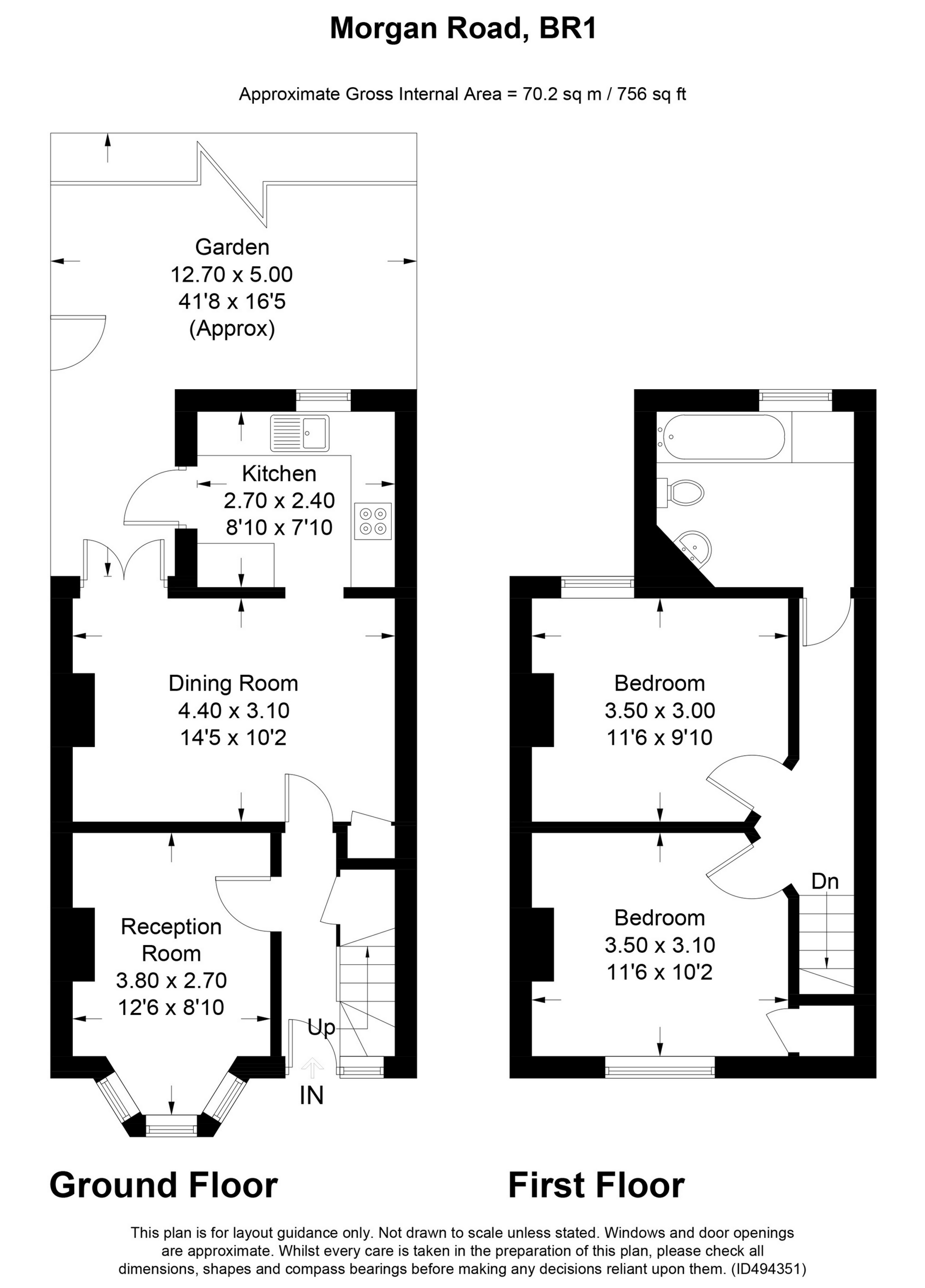 2 Bedrooms End terrace house for sale in Morgan Road, Bromley BR1