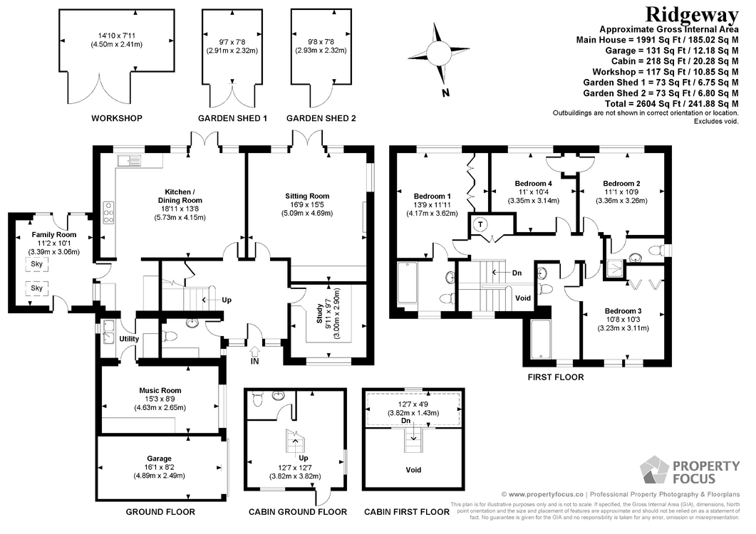 Ridgeway,, Portland Avenue, Wiltshire floorplan
