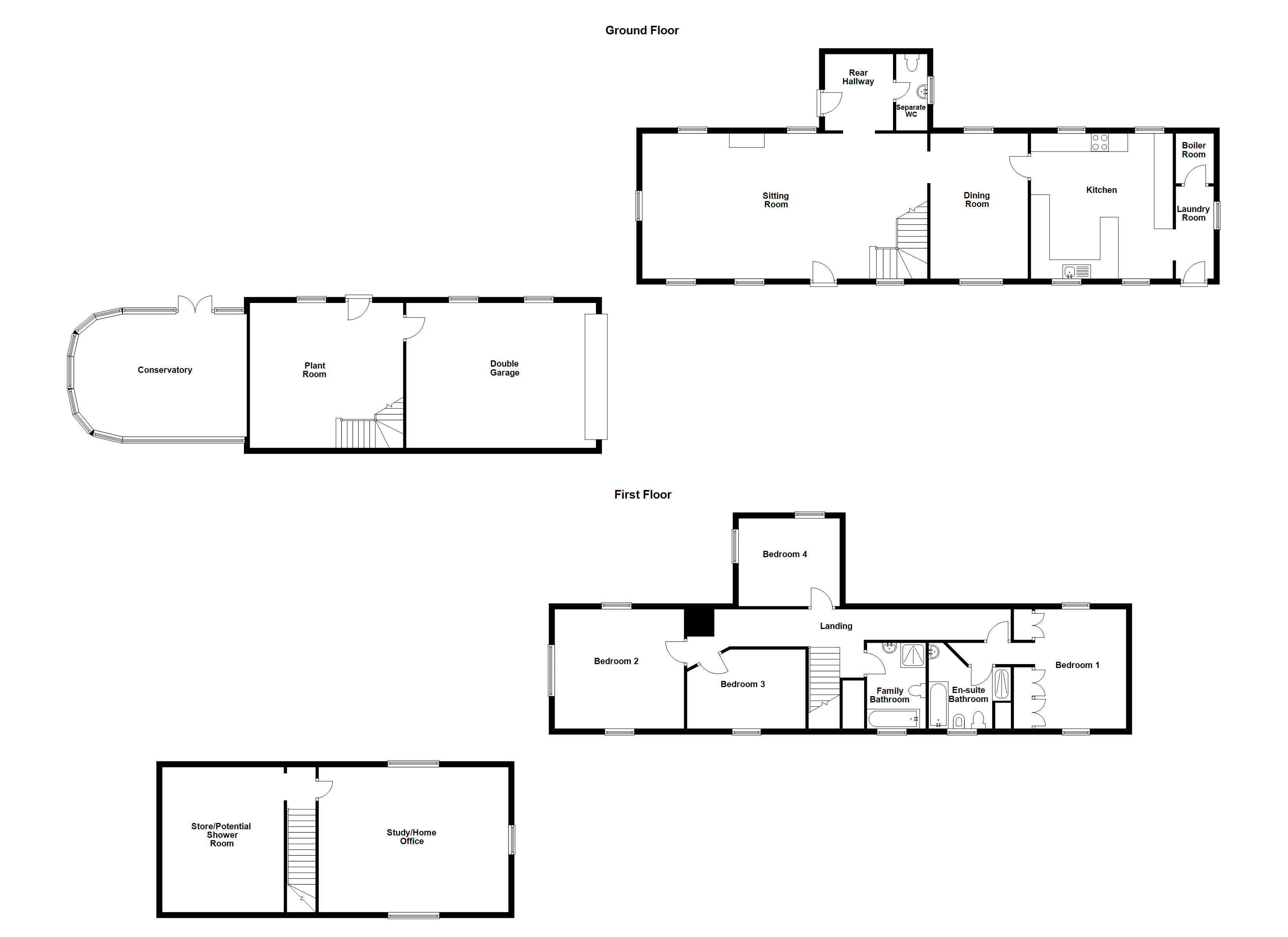 Les Carriaux Cottage,, Rue De Candie, Guernsey floorplan