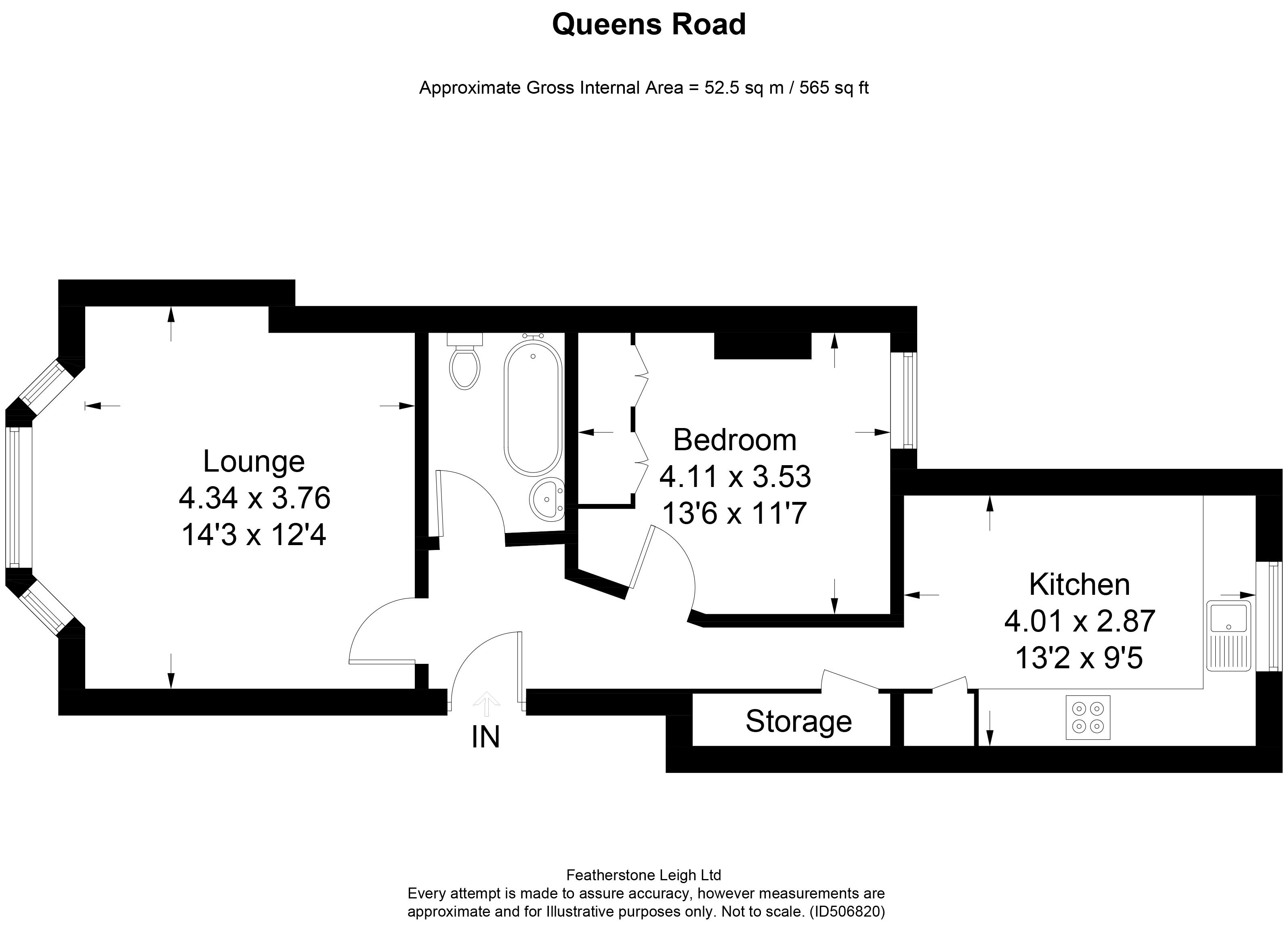 1 Bedrooms  to rent in Queens Road, Twickenham TW1