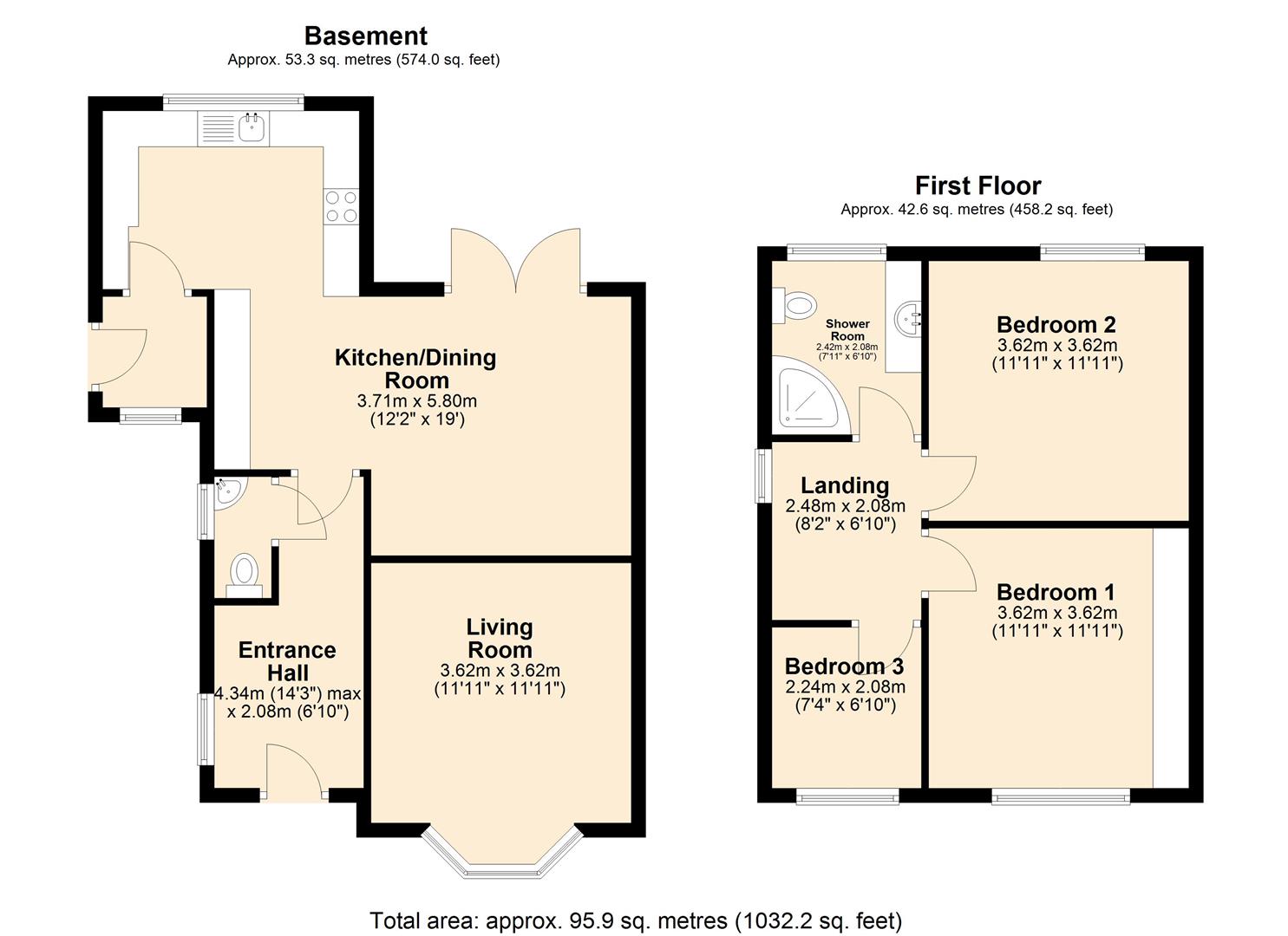 44, Hillside, Alfreton floorplan