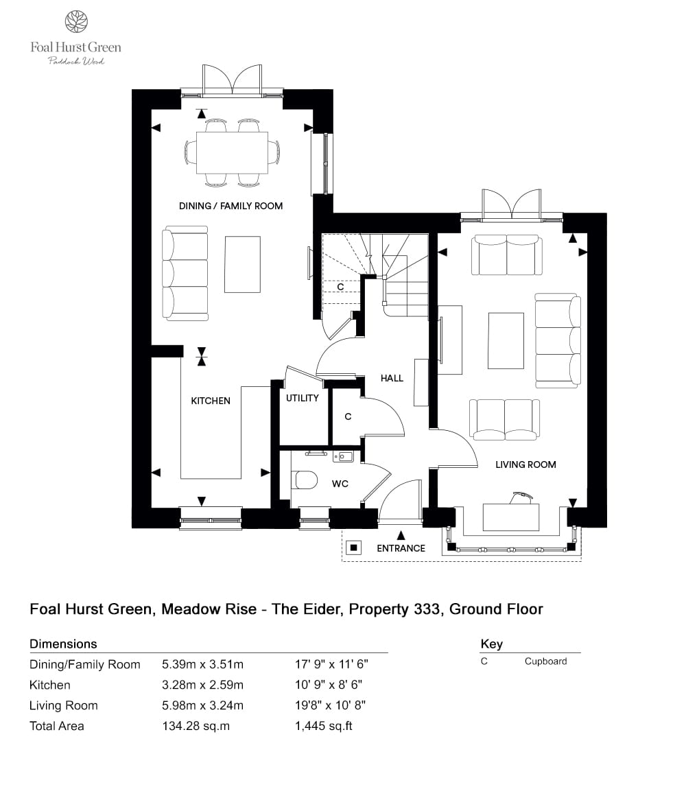 333, Paddock Wood, Tn12 6Gp, Paddock Wood floorplan