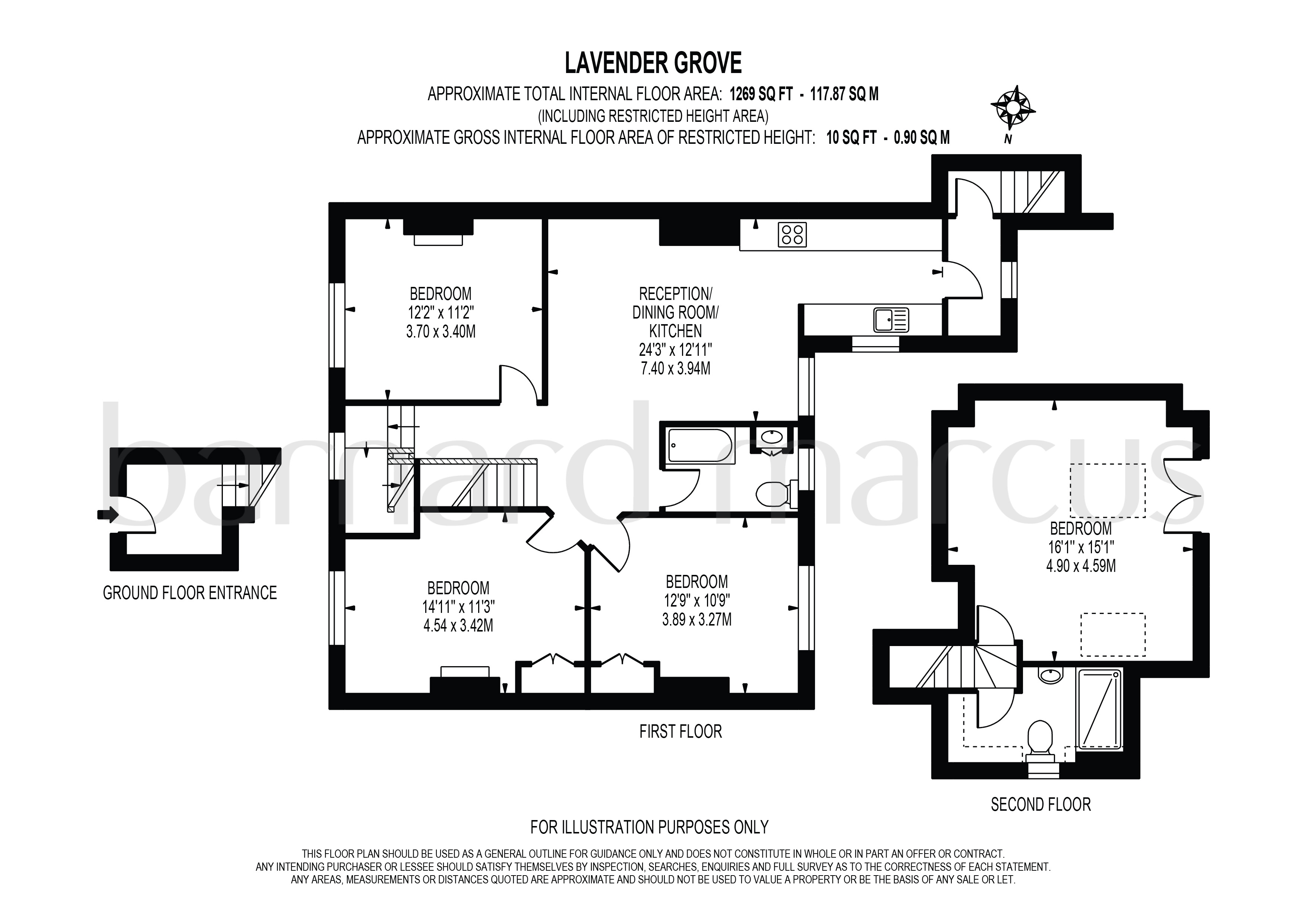 38, Lavender Grove, MITCHAM floorplan