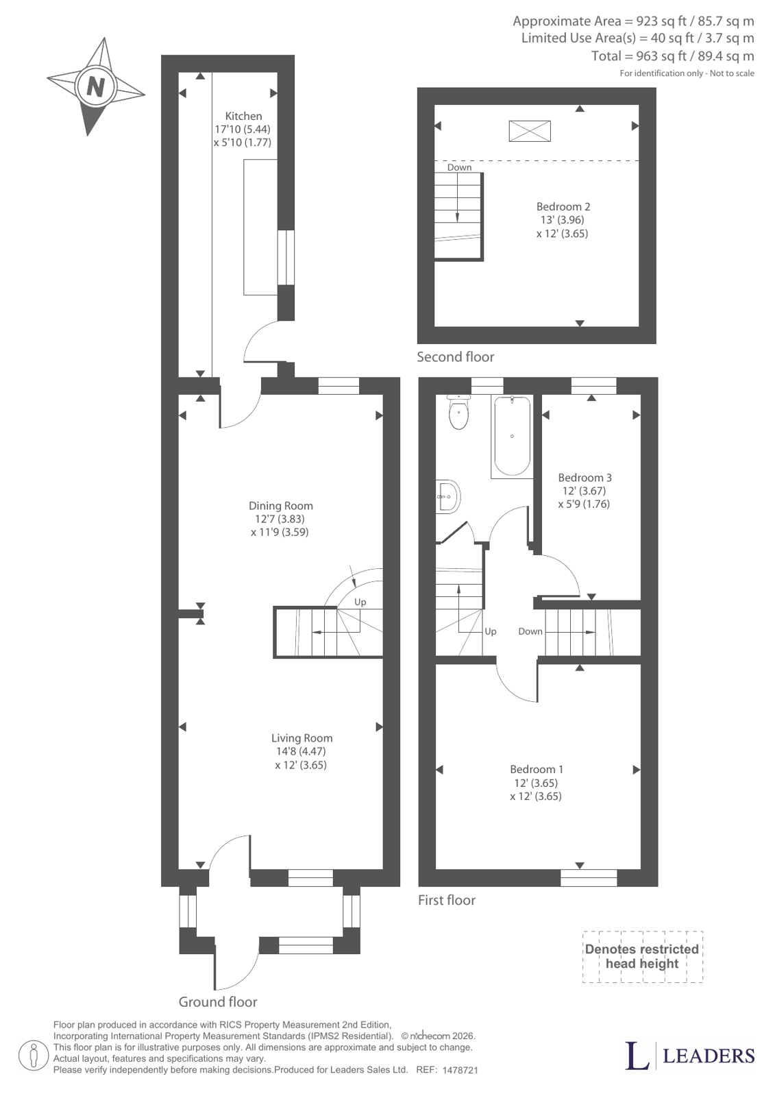 205, Warren Terrace, Shirebrook floorplan