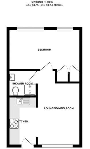 32 Galmpton Holiday Bungalows, Greenway Road, Brixham floorplan
