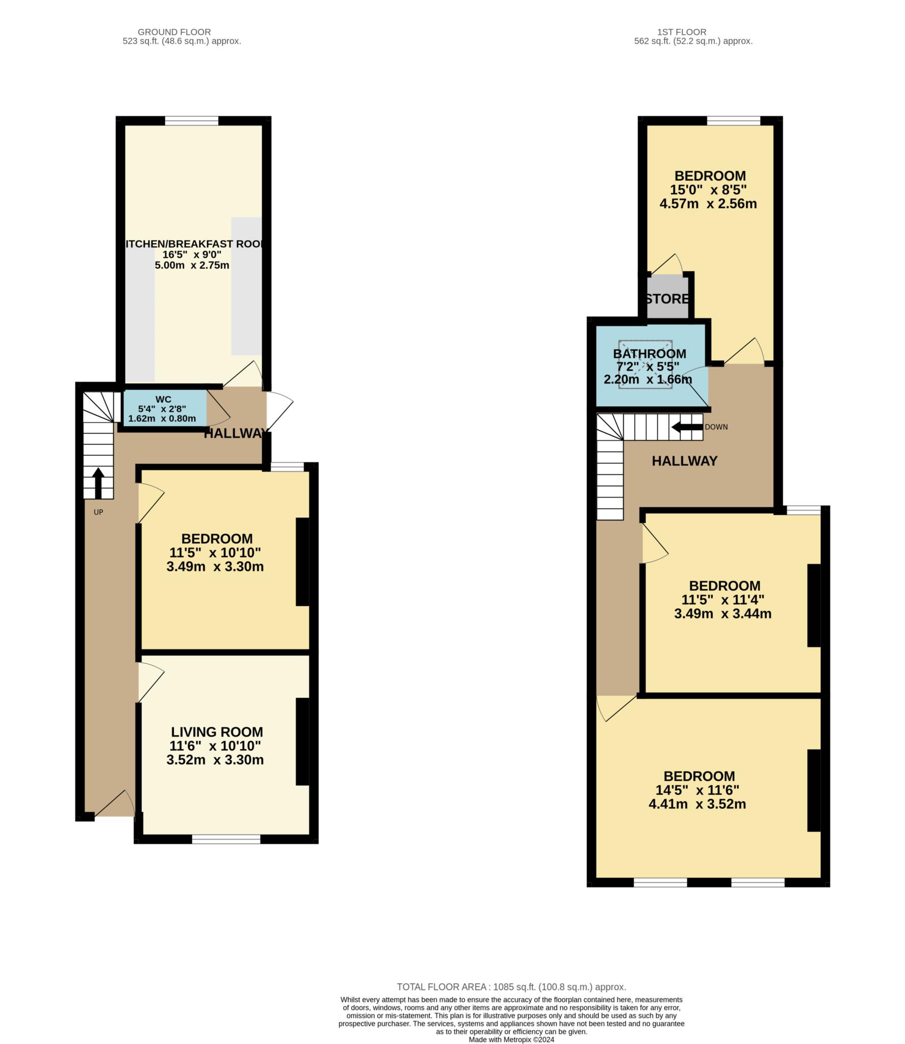 De Beauvoir Road, Reading floorplan