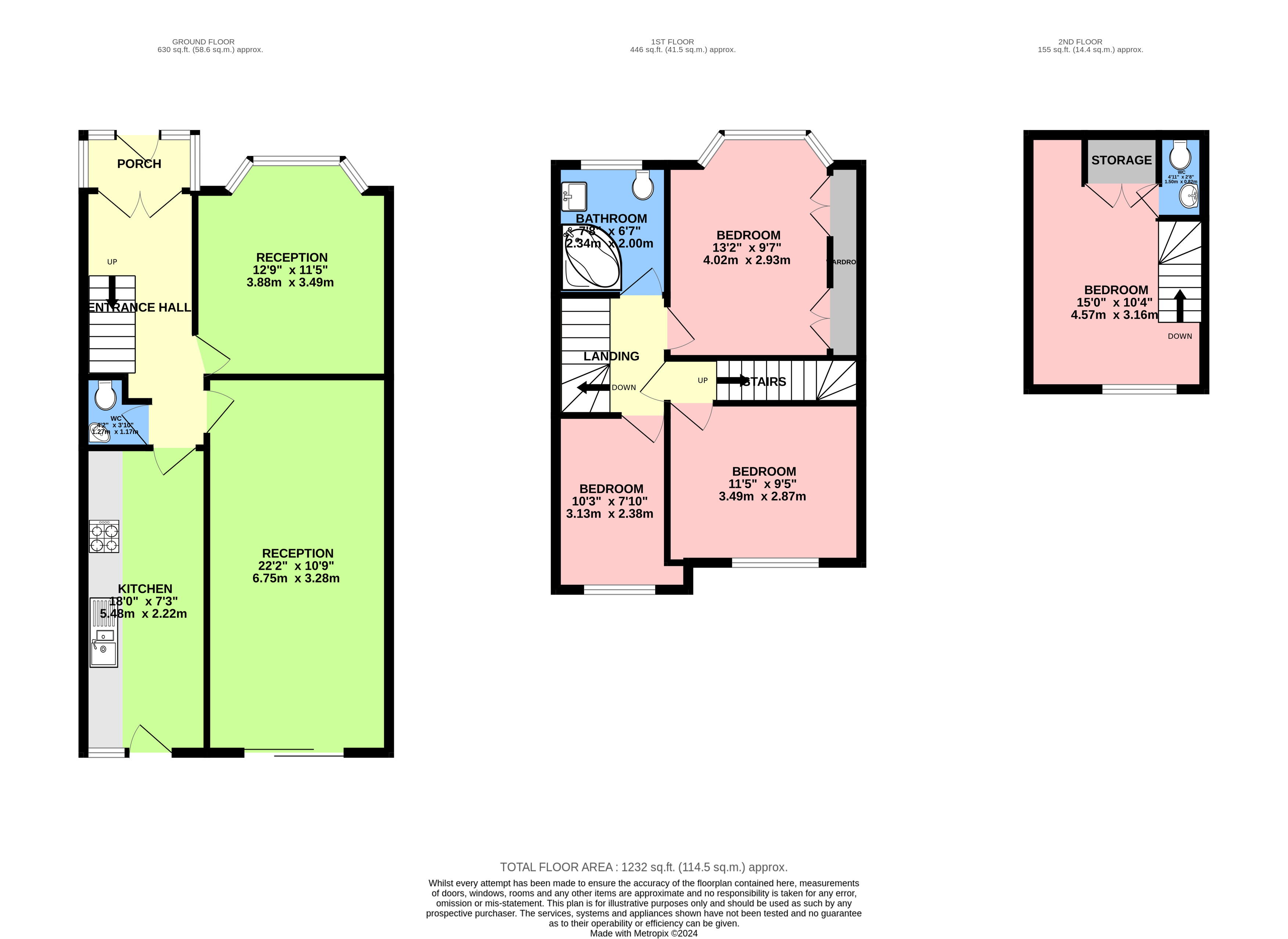 26, Weardale Gardens, Middlesex floorplan