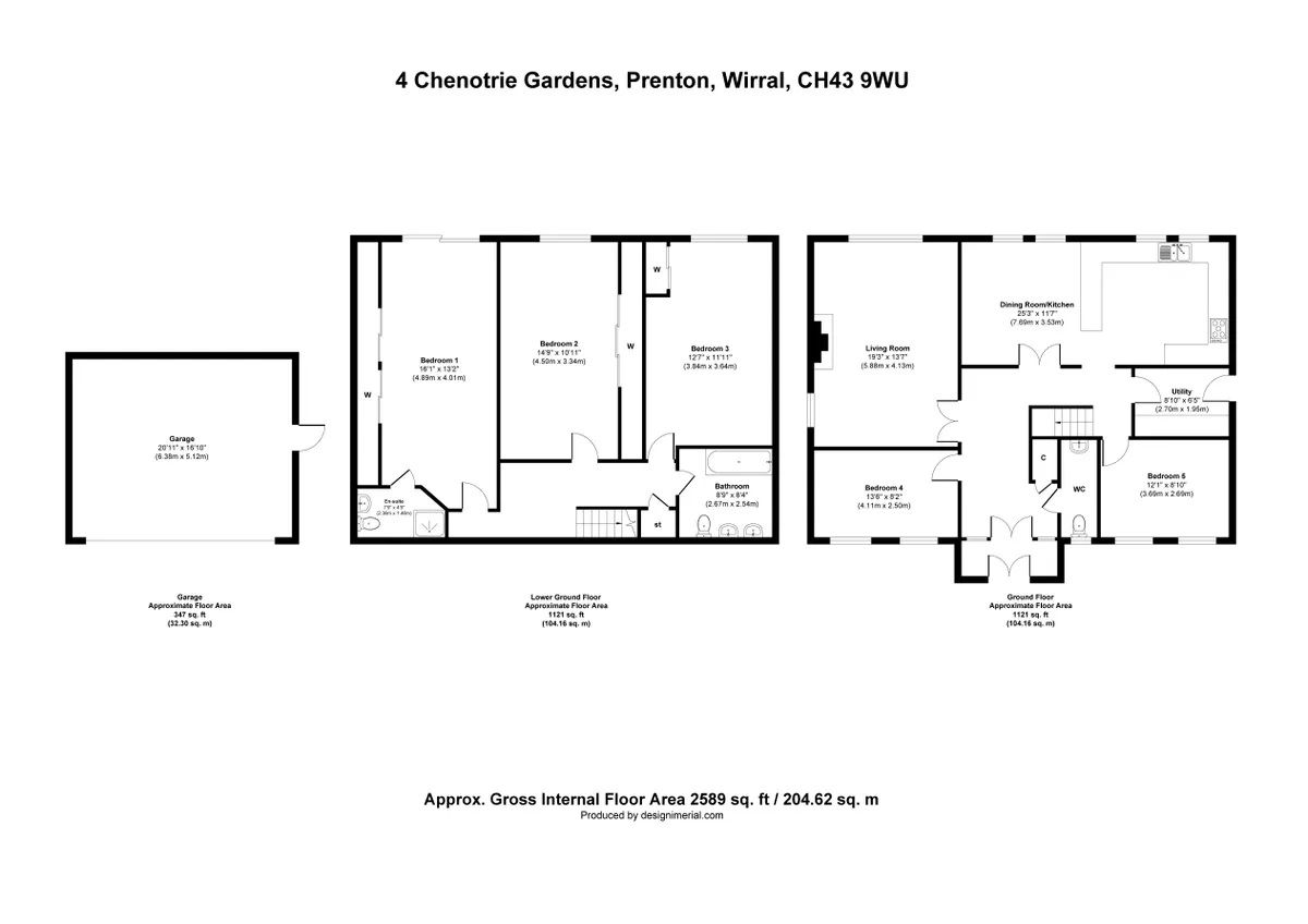 4, Chenotrie Gardens, Prenton floorplan