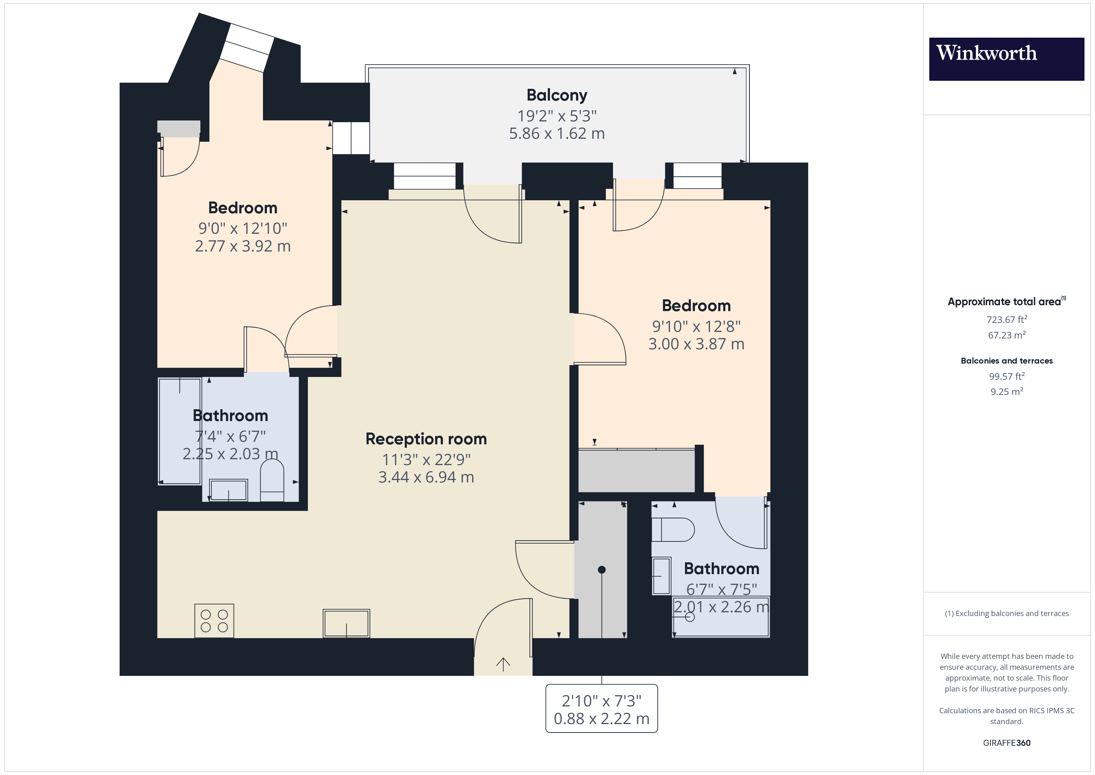 Flat 67,, Riverside View, Reading floorplan
