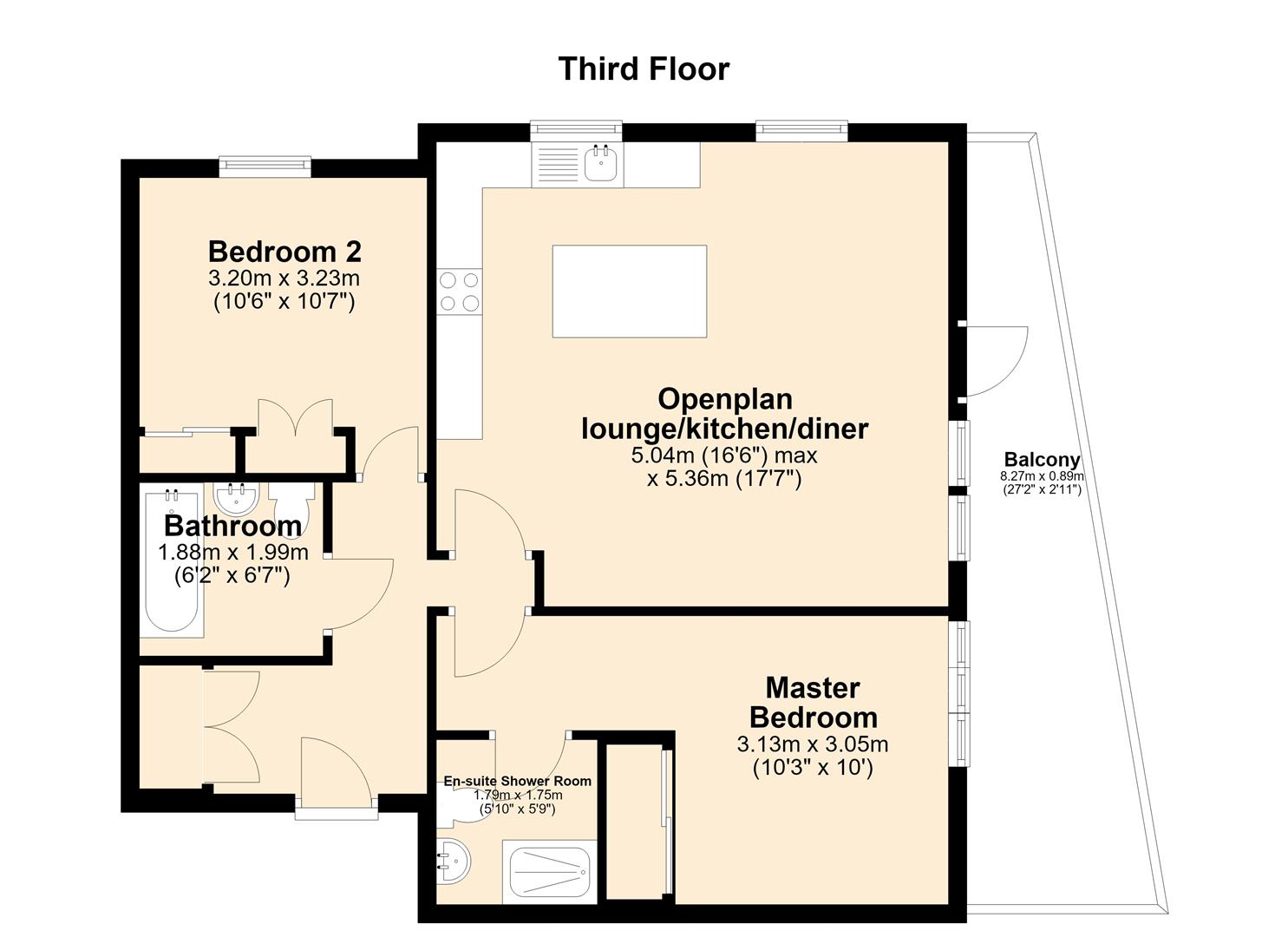 Pearl Lane, Gillingham floorplan