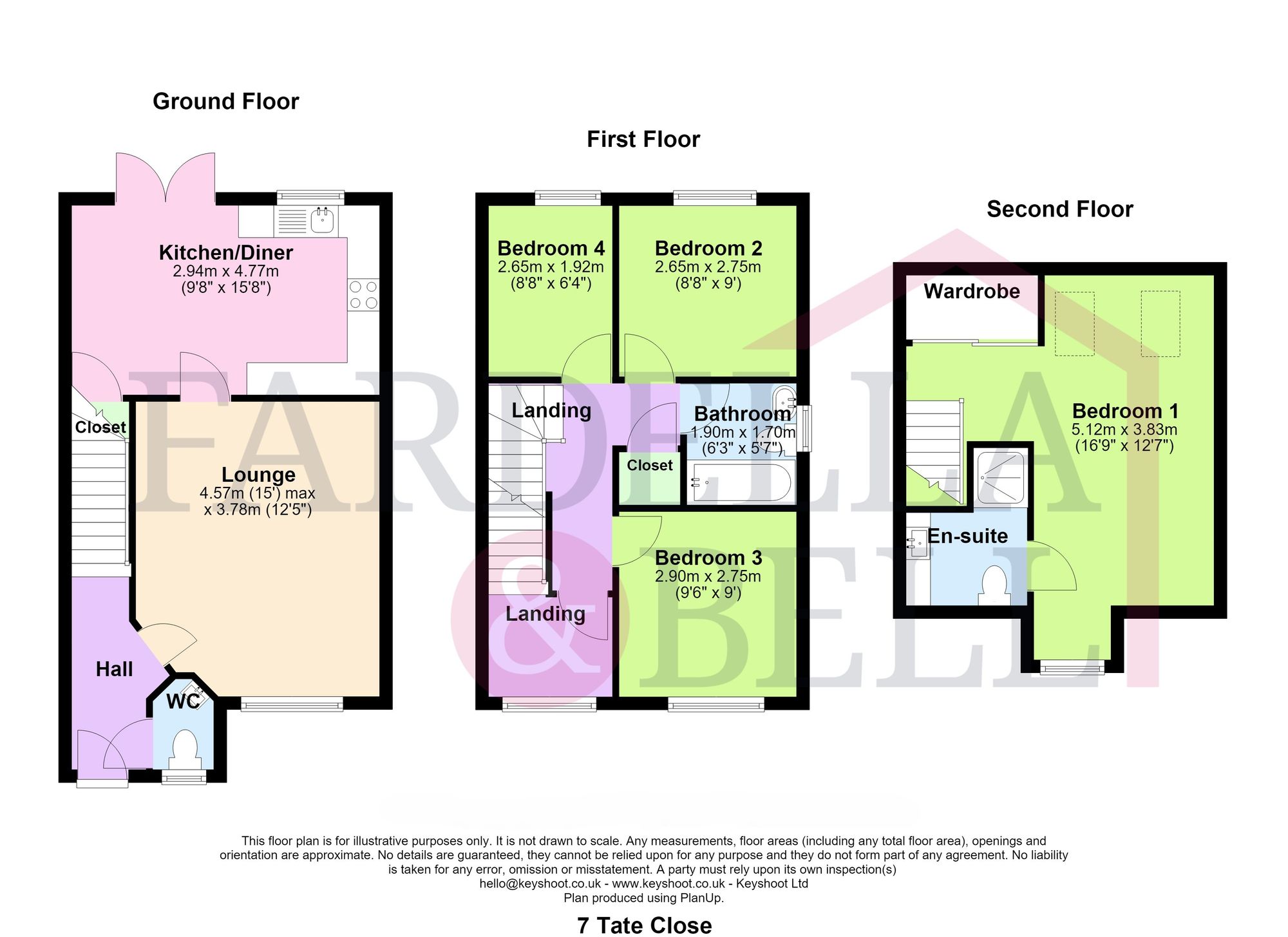 7 Tate Close, Burnley floorplan