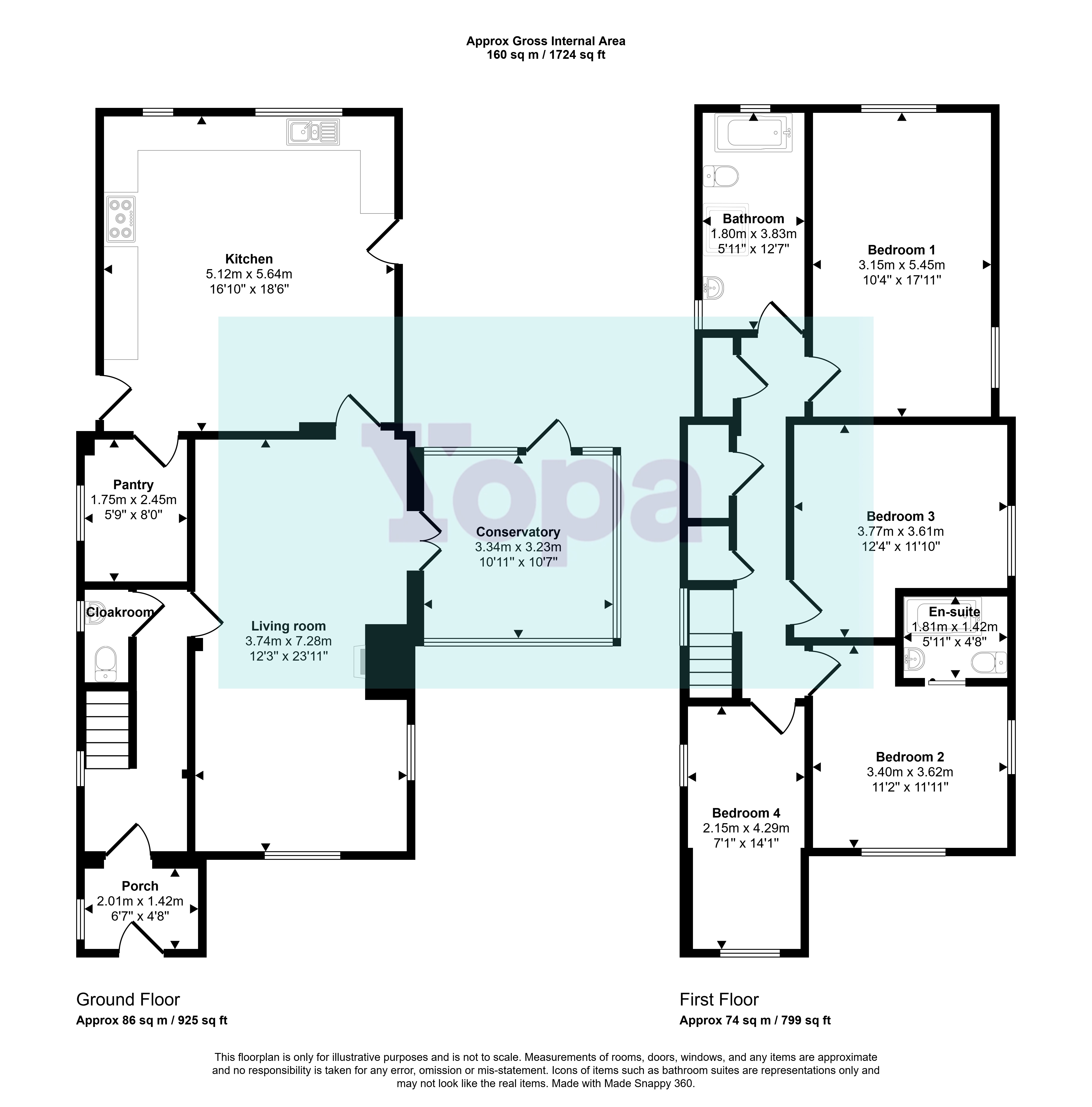 Highcroft, Main Street, Barrington floorplan
