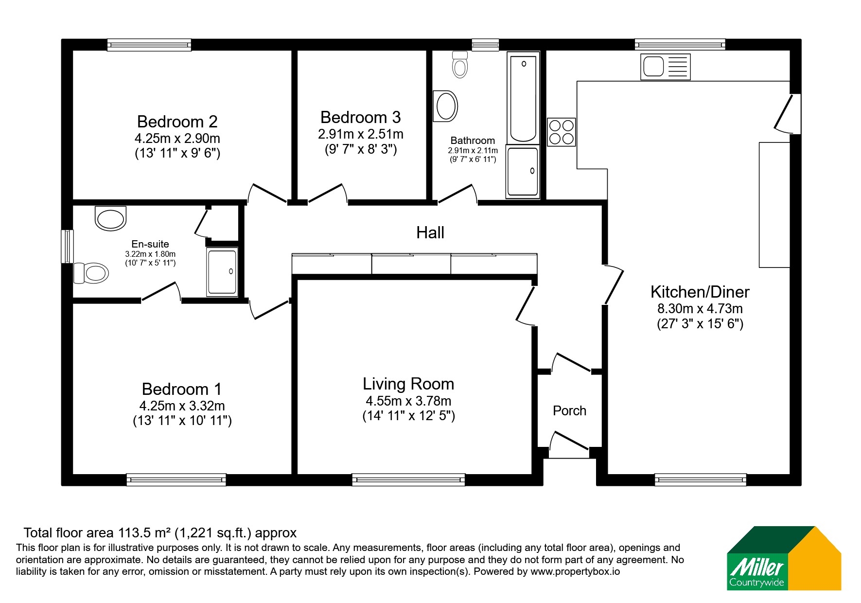 Tre-Burclea,, Bodinnick Road, Bodmin floorplan