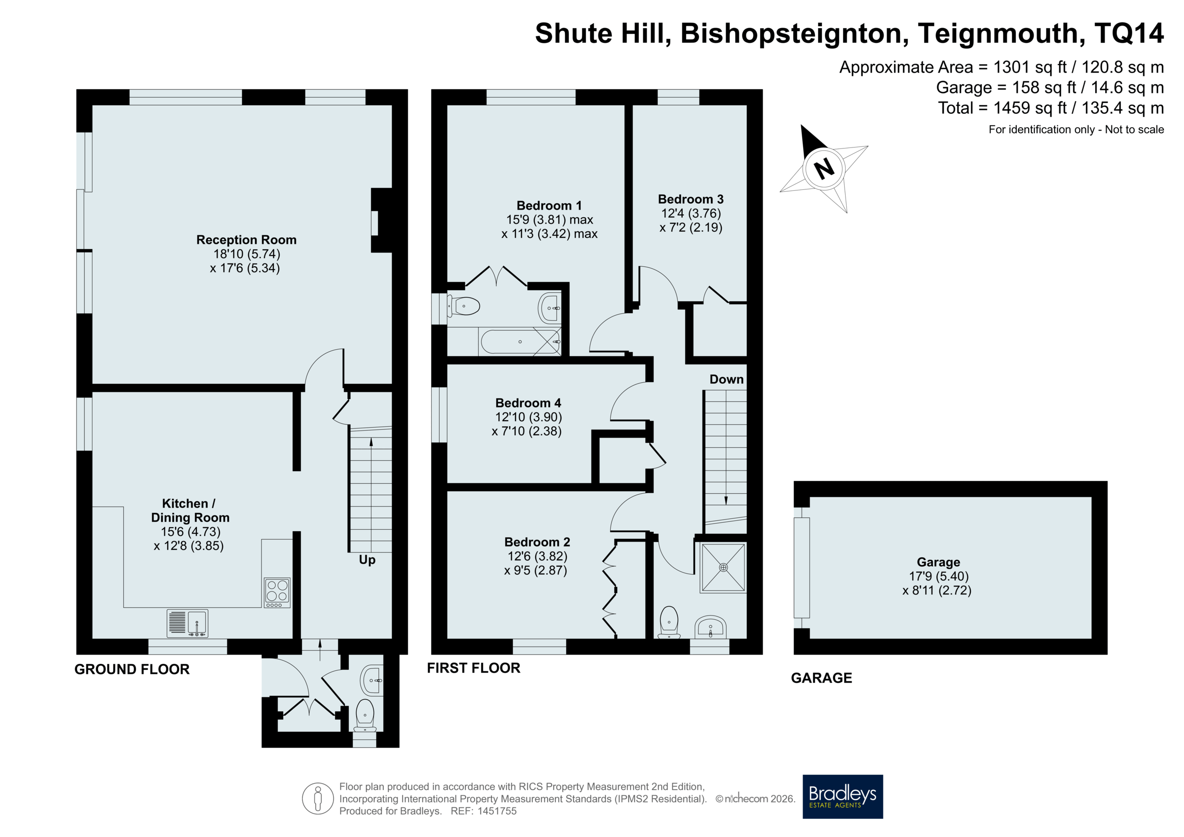 Ambleside,, Shute Hill, Teignmouth floorplan