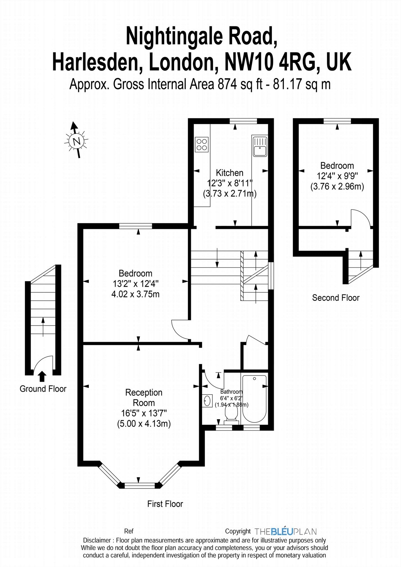 2 Bedrooms Maisonette for sale in Nightingale Road, London NW10