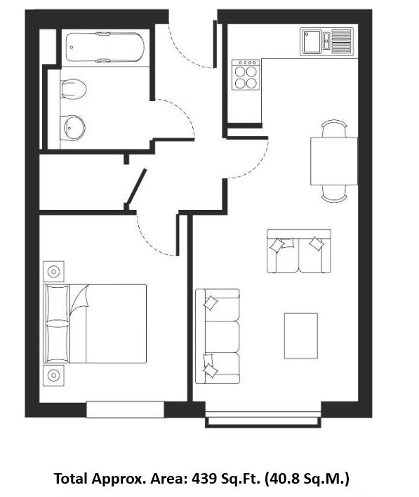 Apartment 2607, Talisman Tower, 6, Lincoln Plaza, London floorplan
