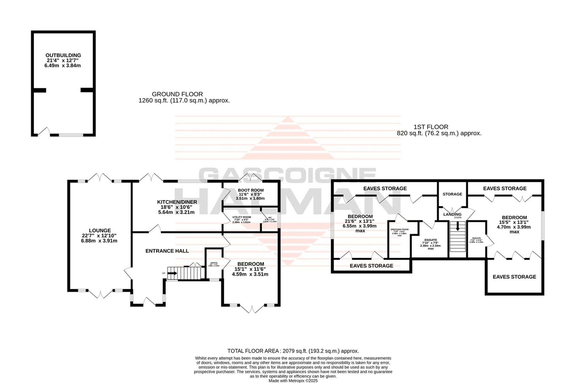 21 Little Ees Lane, Sale floorplan