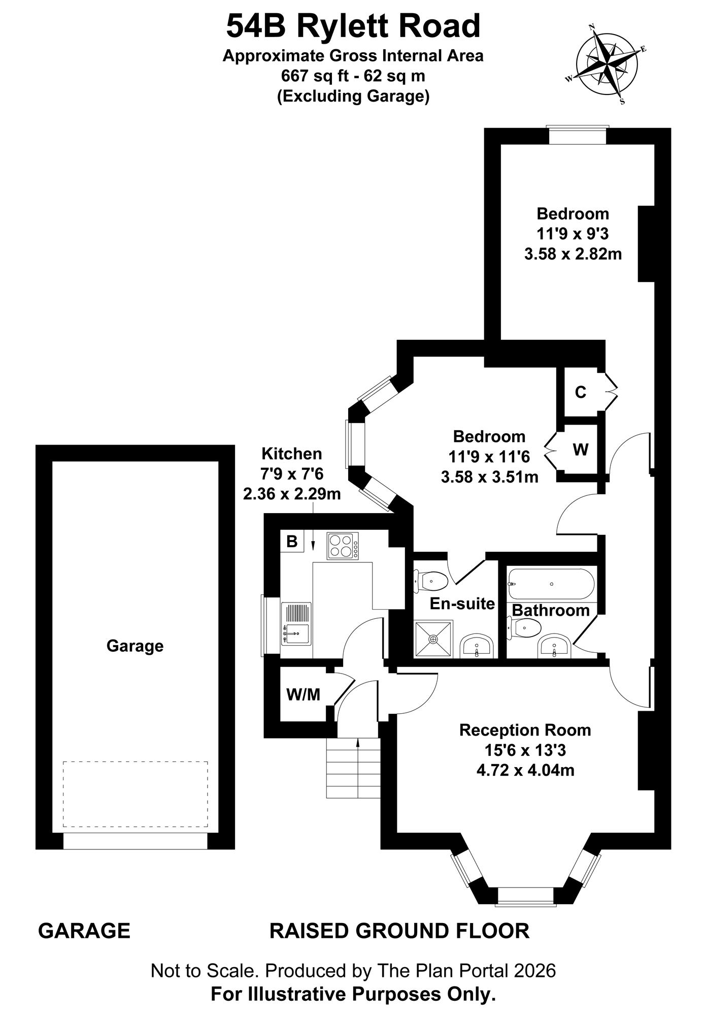 54B, Rylett Road, Shepherds Bush floorplan