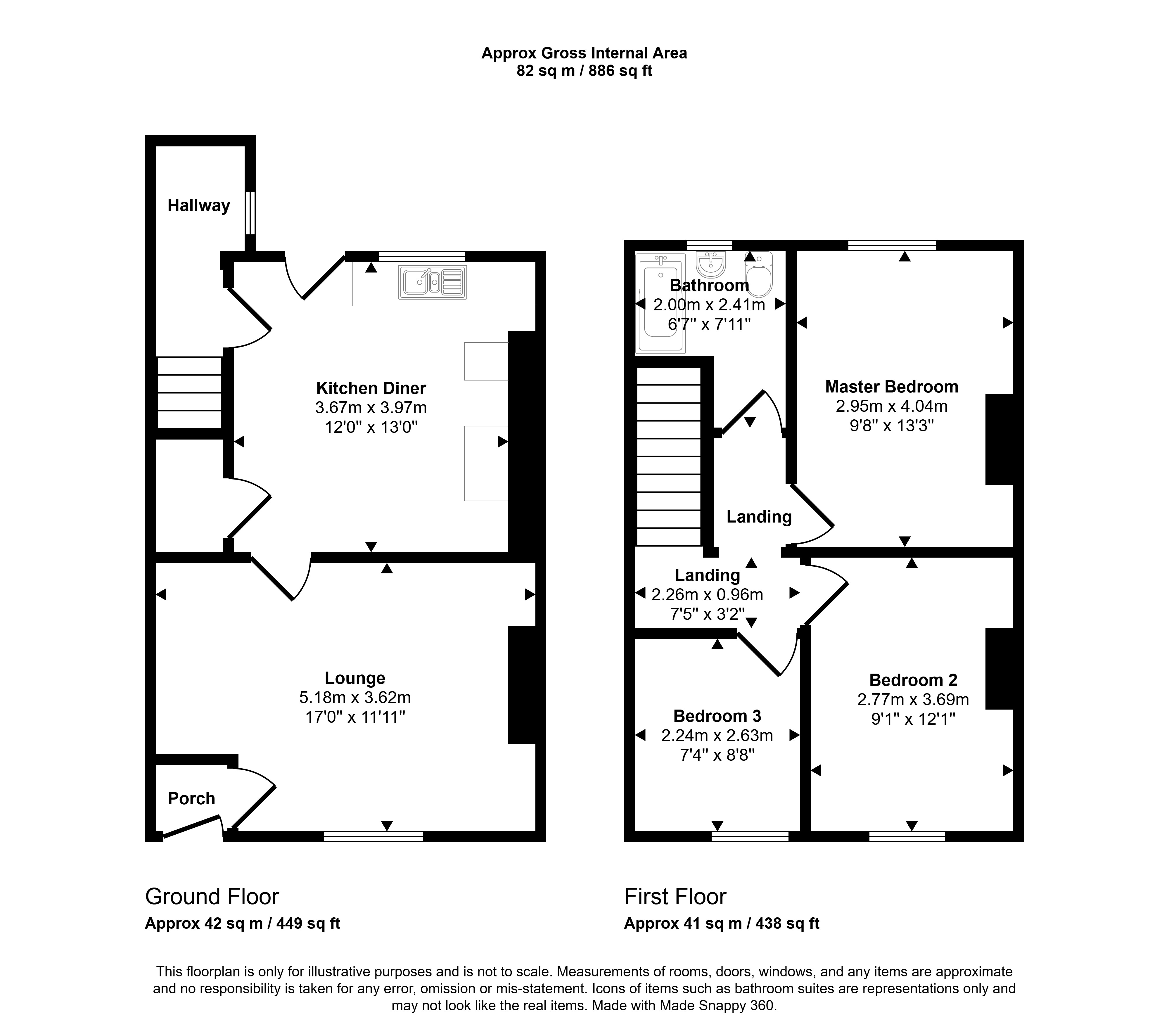 18, Ascot Street, Peterlee floorplan