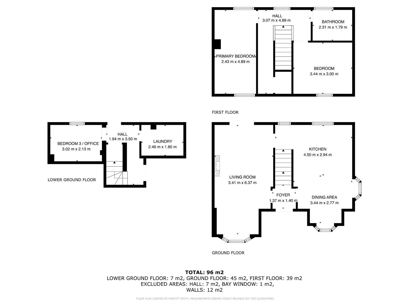 121, Low Road, Sheffield floorplan