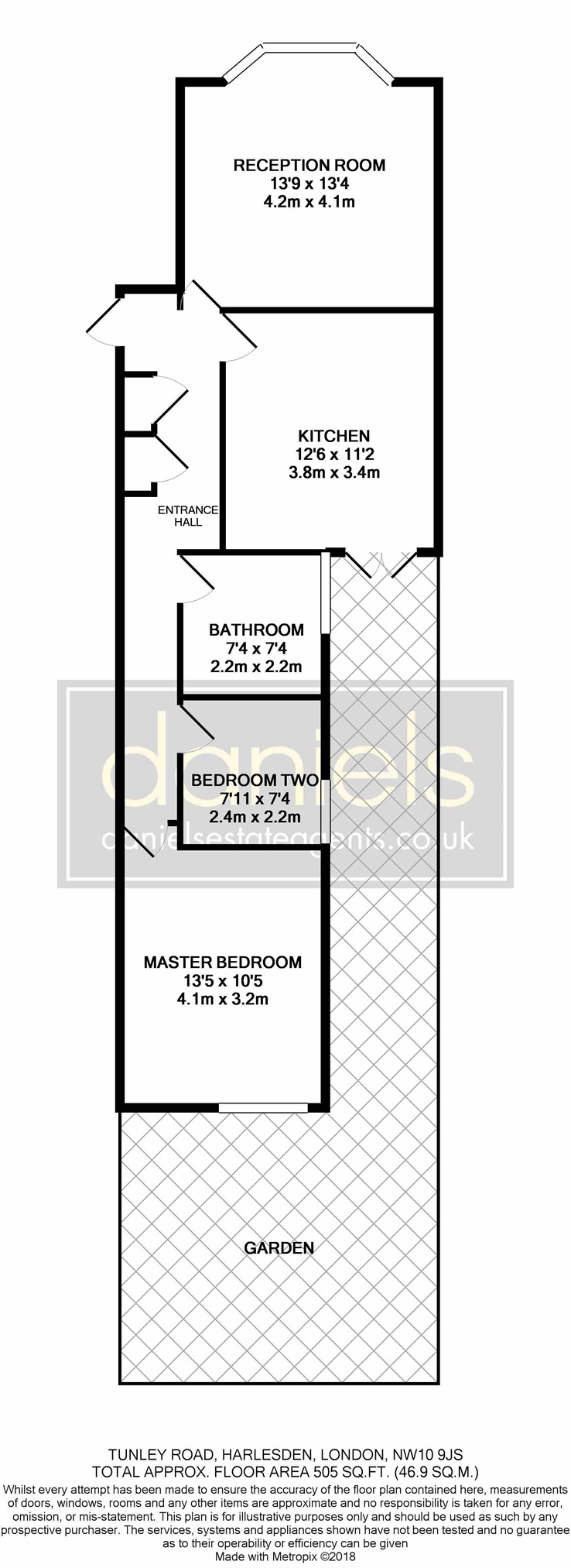 2 Bedrooms Flat for sale in Tunley Road, Harlesden, London NW10