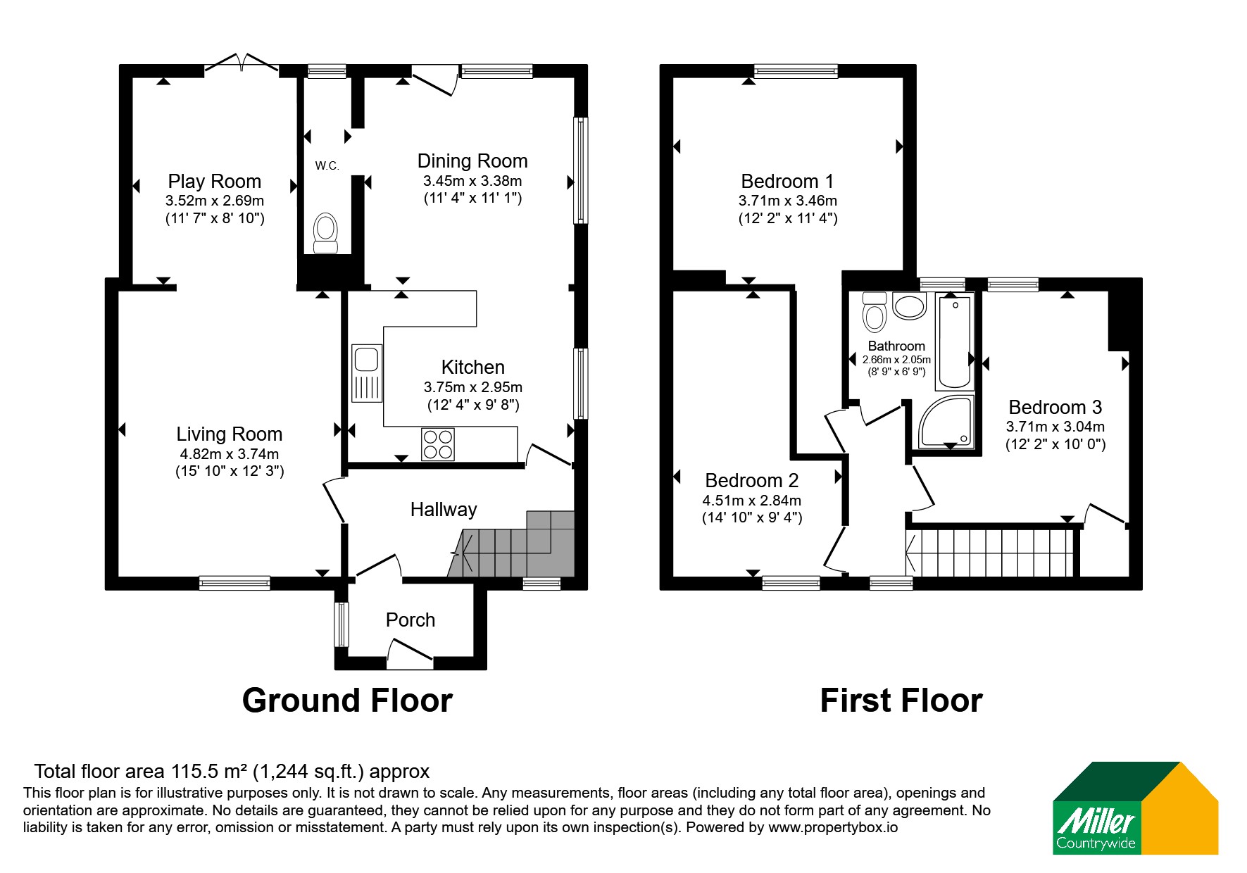 38, Robartes Road, St. Austell floorplan