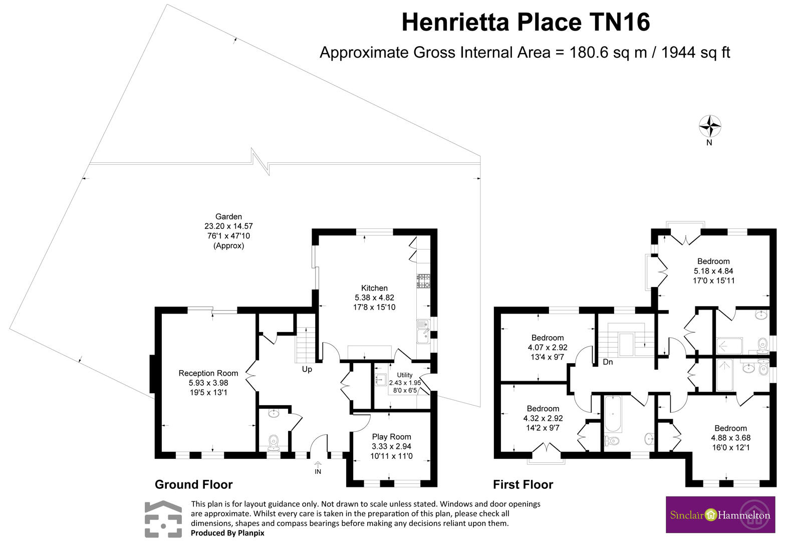 3, Henrietta Place, Westerham floorplan